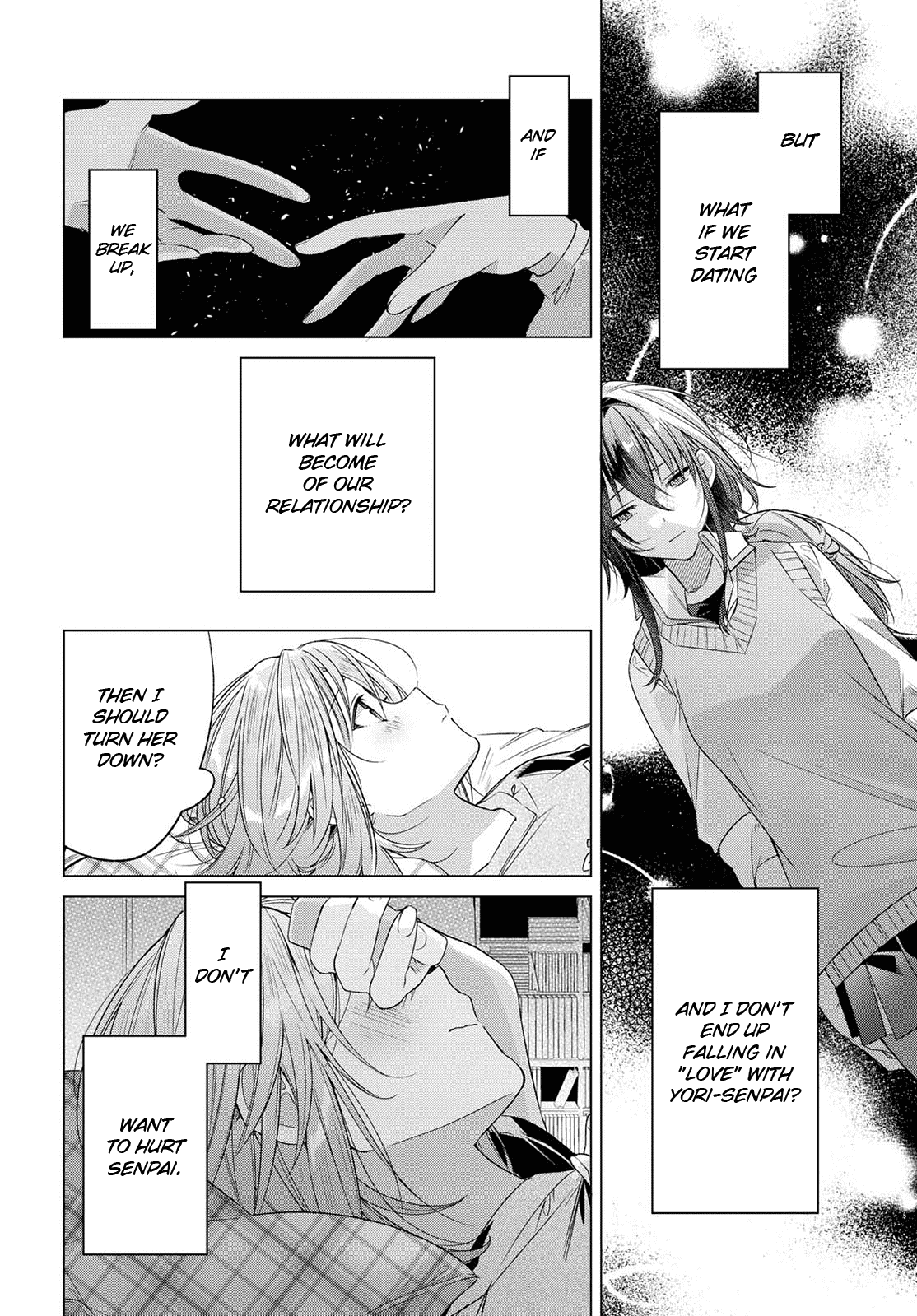 Whispering You a Love Song Chapter 7 page 8 - Chapter 7: On the rooftop, with Senpai, and my feelings.