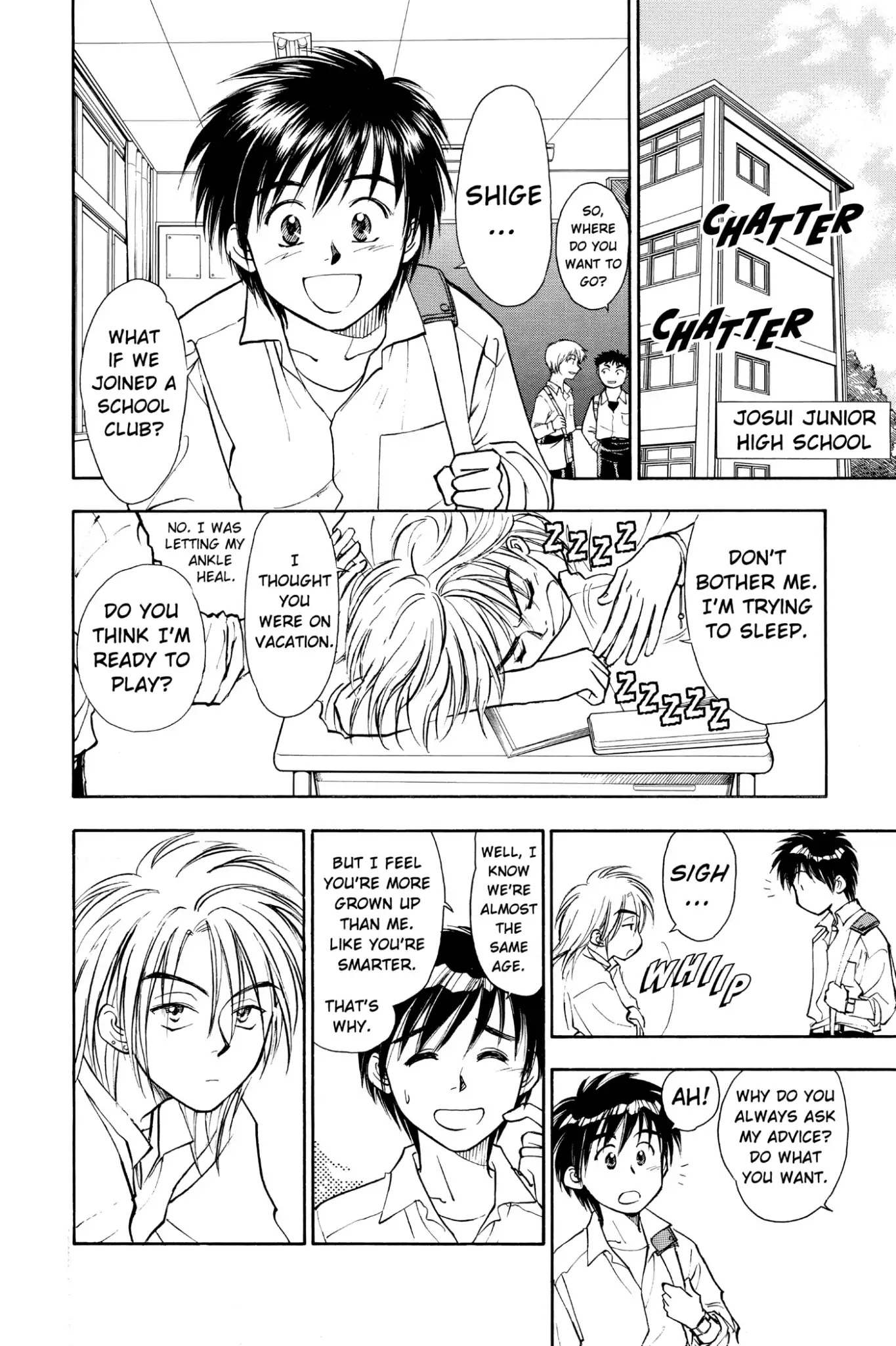 Whistle! Chapter 4.30 page 2 - Vol.4 STAGE.30: Born Again Josui Soccer Team Begins!!