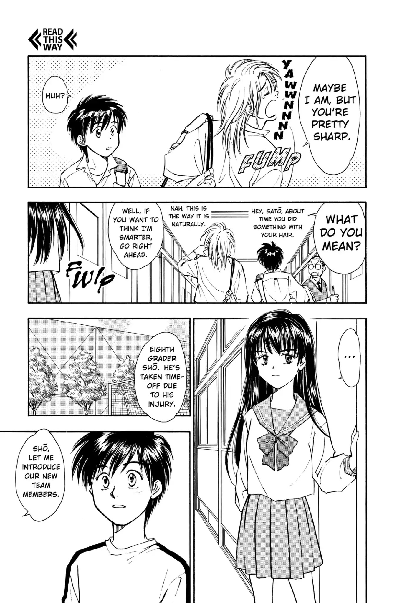 Whistle! Chapter 4.30 page 3 - Vol.4 STAGE.30: Born Again Josui Soccer Team Begins!!
