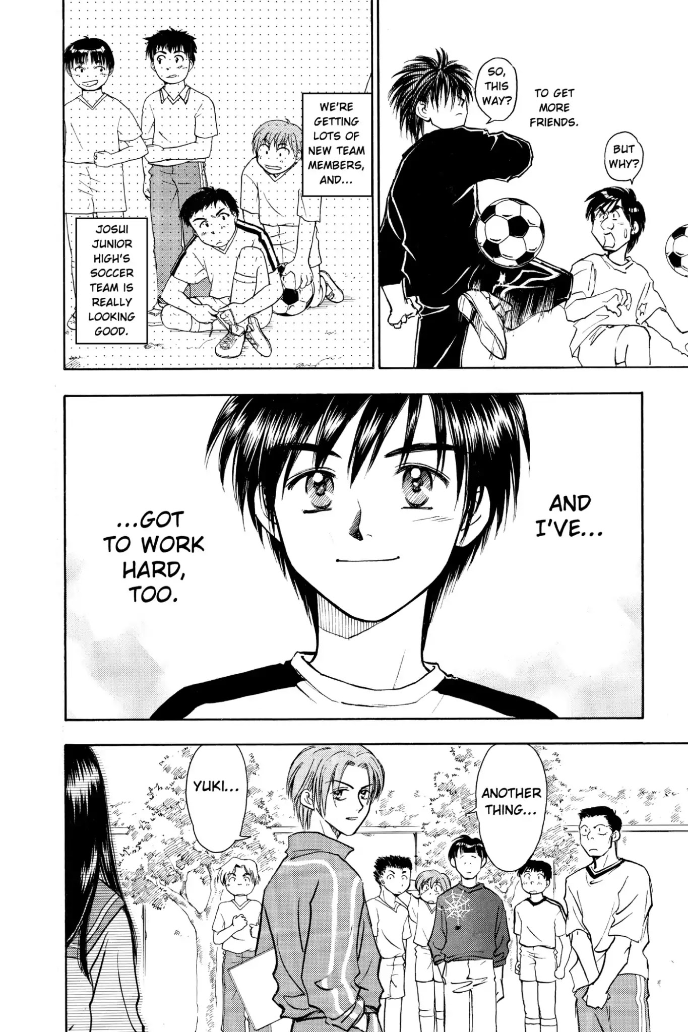 Whistle! Chapter 4.30 page 6 - Vol.4 STAGE.30: Born Again Josui Soccer Team Begins!!