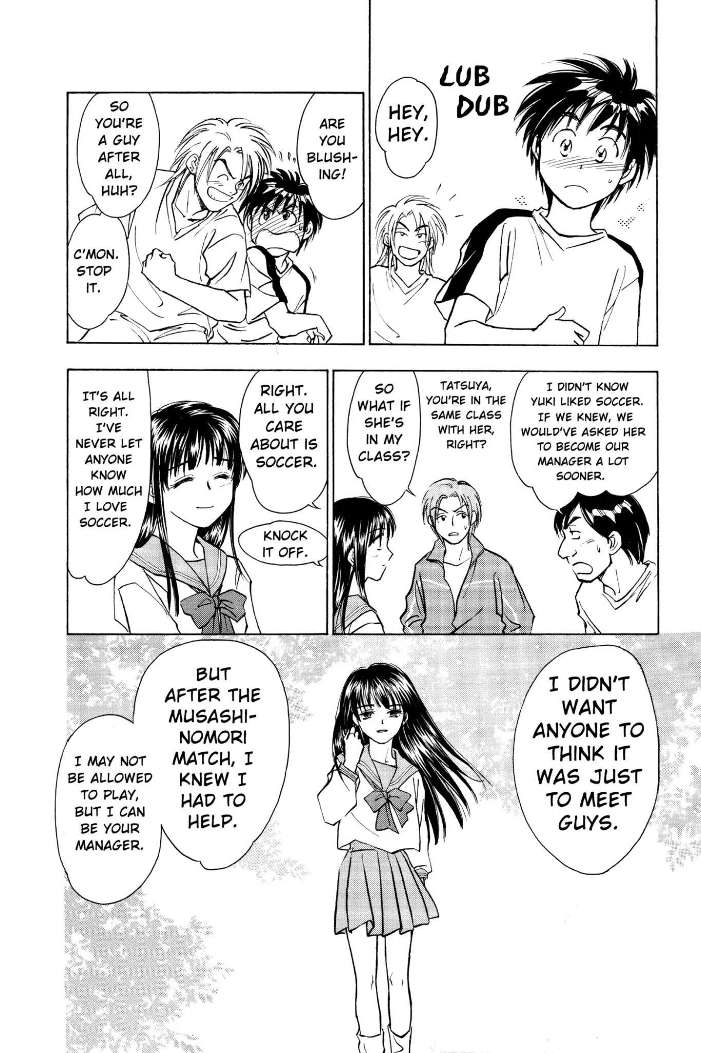 Whistle! Chapter 4.30 page 8 - Vol.4 STAGE.30: Born Again Josui Soccer Team Begins!!
