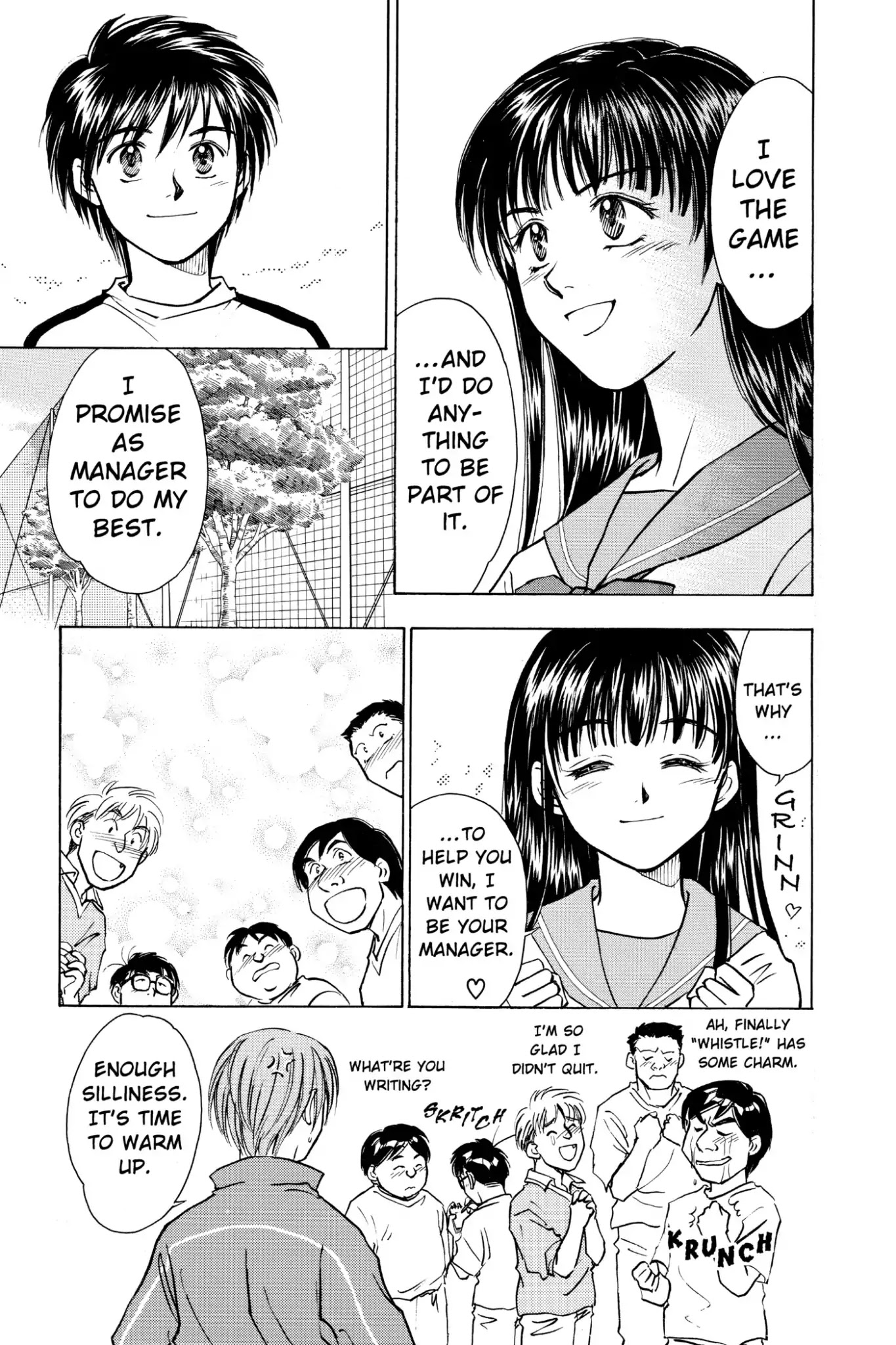 Whistle! Chapter 4.30 page 9 - Vol.4 STAGE.30: Born Again Josui Soccer Team Begins!!
