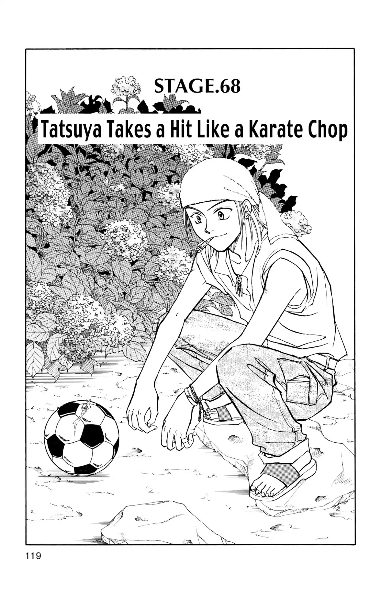Whistle! Chapter 8.68 page 1 - Vol.8 Stage 68: Tatsuya Takes a Hit Like a Karate Chop