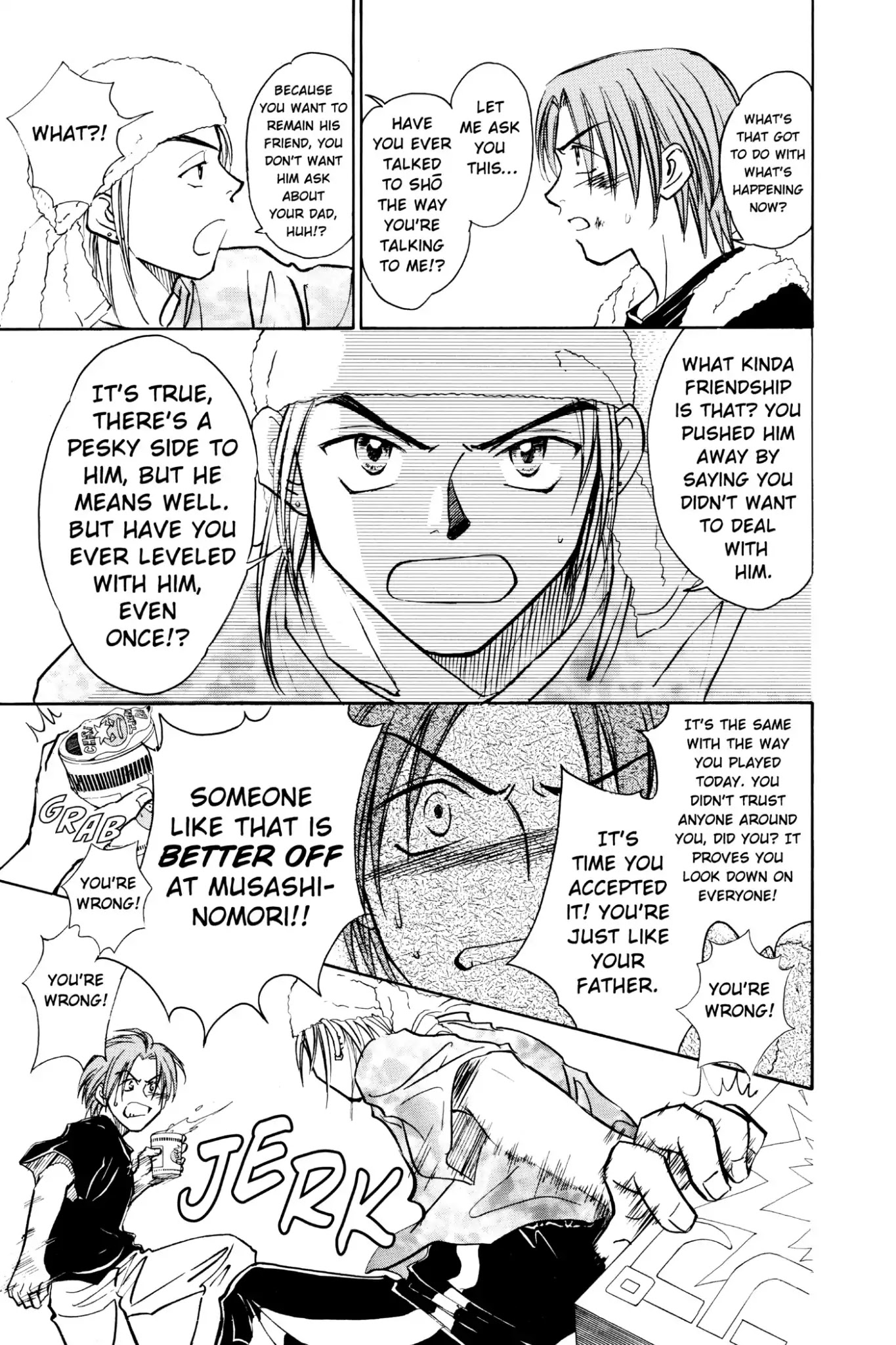 Whistle! Chapter 8.68 page 11 - Vol.8 Stage 68: Tatsuya Takes a Hit Like a Karate Chop