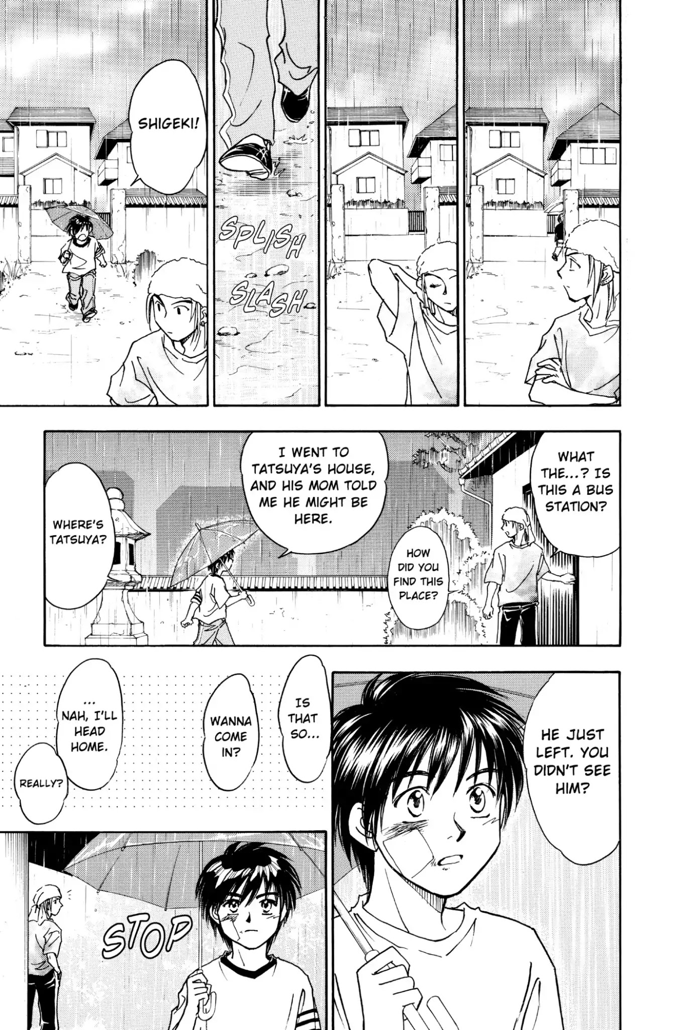 Whistle! Chapter 8.68 page 19 - Vol.8 Stage 68: Tatsuya Takes a Hit Like a Karate Chop