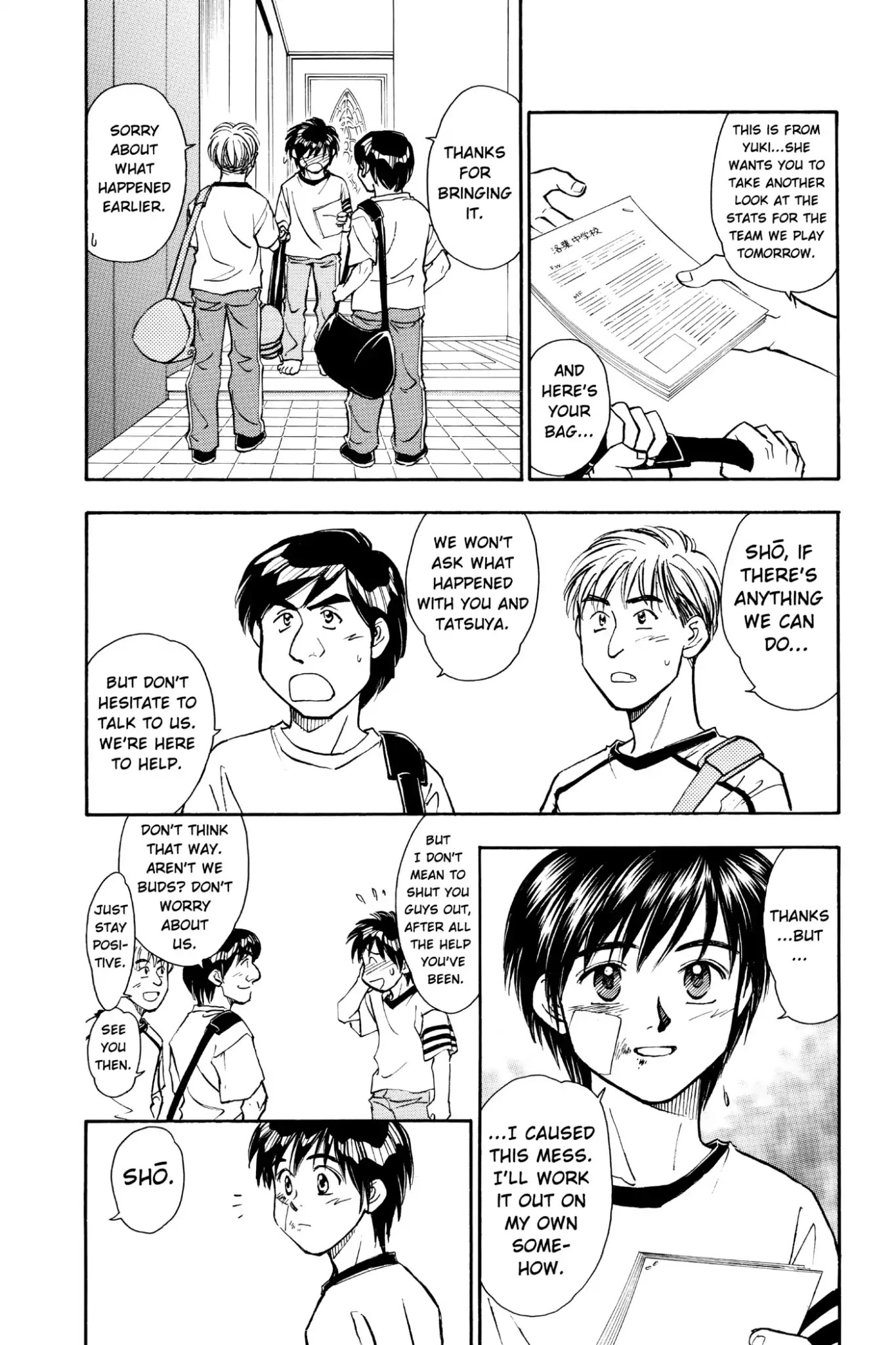 Whistle! Chapter 8.68 page 2 - Vol.8 Stage 68: Tatsuya Takes a Hit Like a Karate Chop