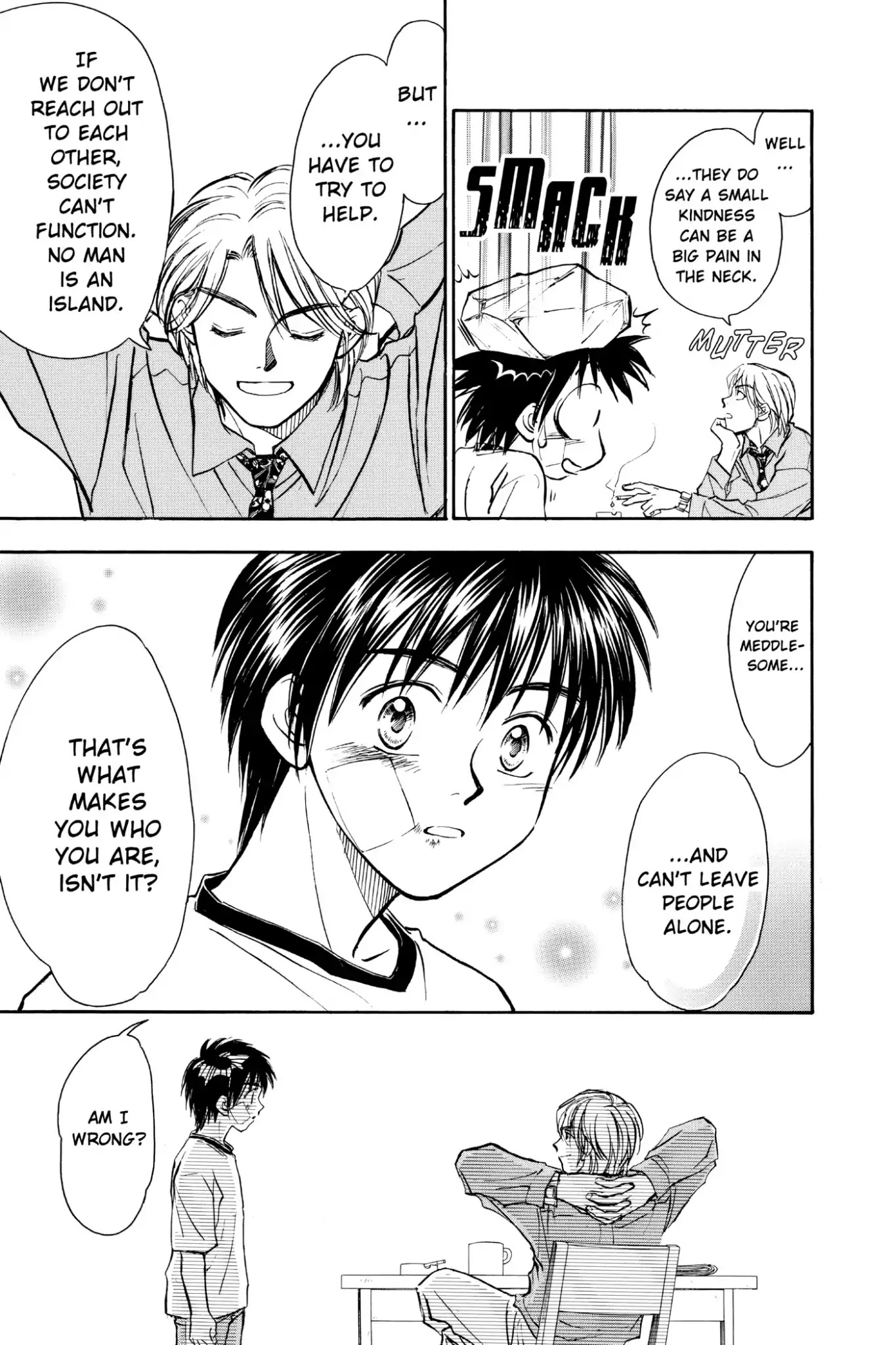 Whistle! Chapter 8.68 page 7 - Vol.8 Stage 68: Tatsuya Takes a Hit Like a Karate Chop