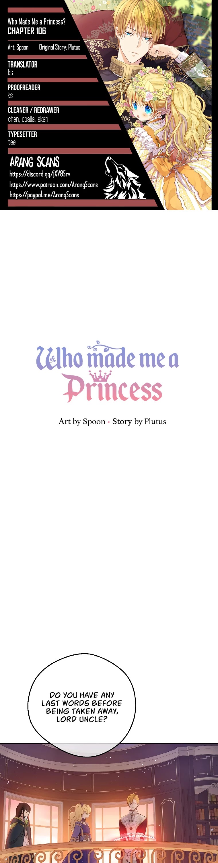 Who Made Me a Princess Chapter 106 page 1 - Chapter 106