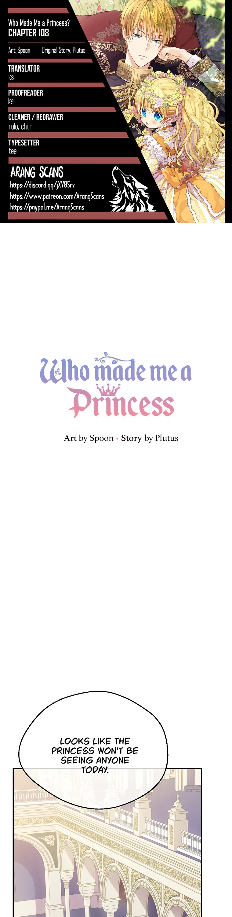 Who Made Me a Princess Chapter 108 page 1 - Chapter 108