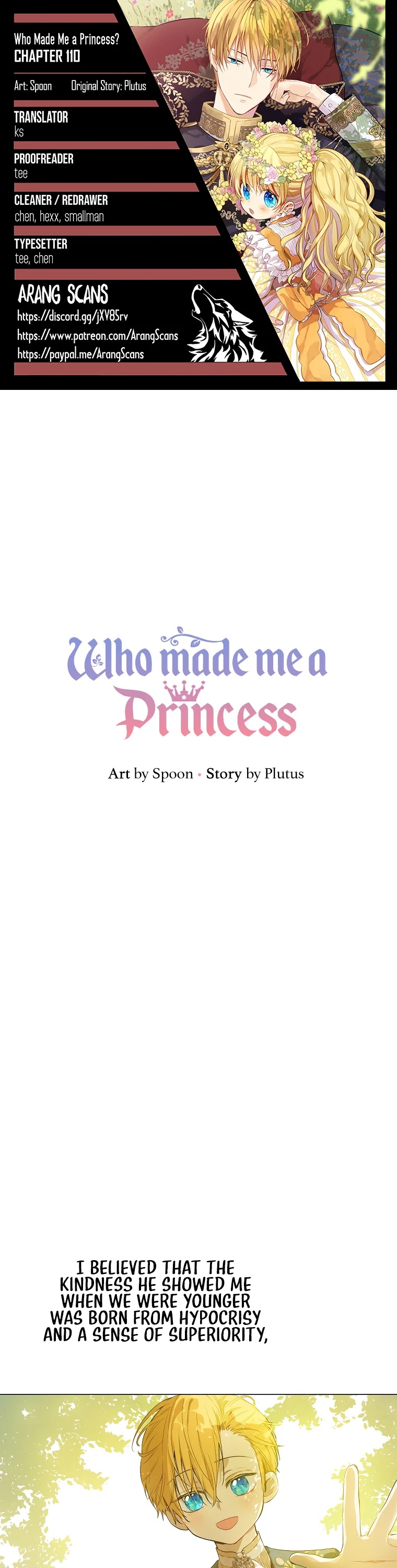Who Made Me a Princess Chapter 110 page 1 - Chapter 110