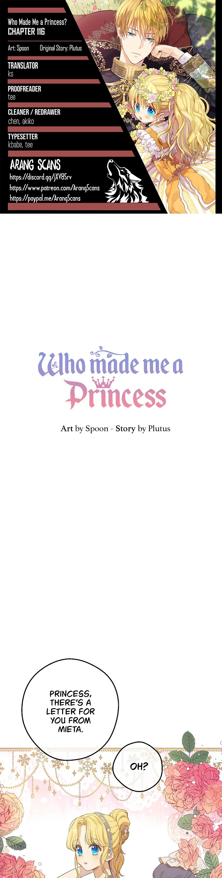 Who Made Me a Princess Chapter 116 page 1 - Chapter 116