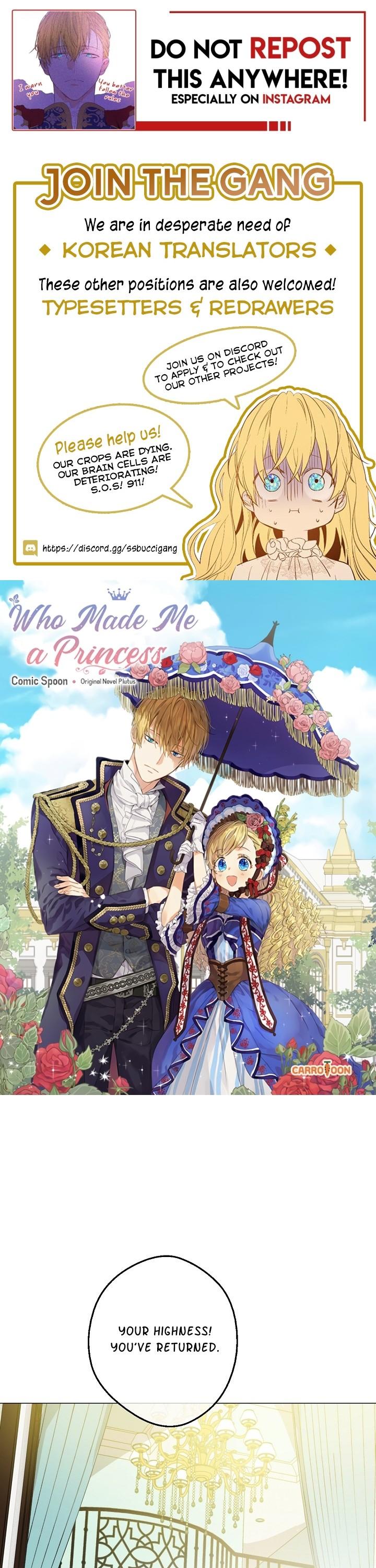 Who Made Me a Princess Chapter 63 page 1 - Chapter 63
