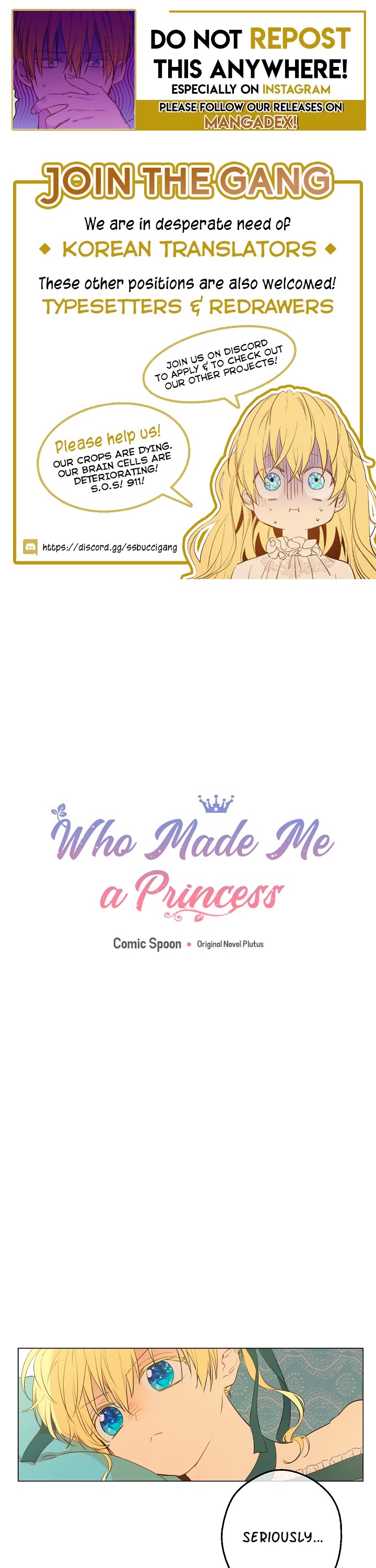 Who Made Me a Princess Chapter 74 page 1 - Chapter 74