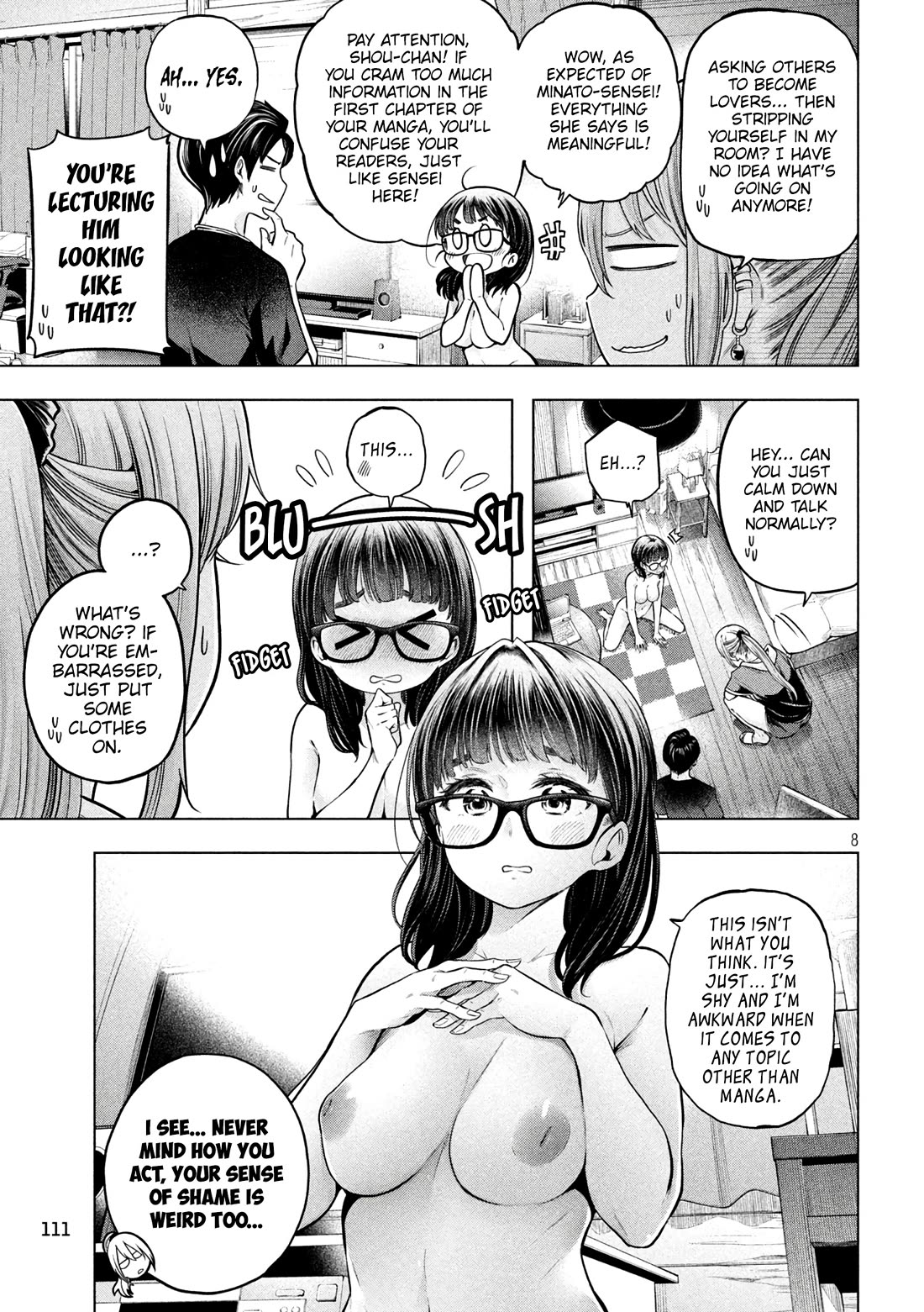 Why are you here Sensei!? Chapter 111 page 9 - Chapter 111: Hesitating through our FIRST TIME