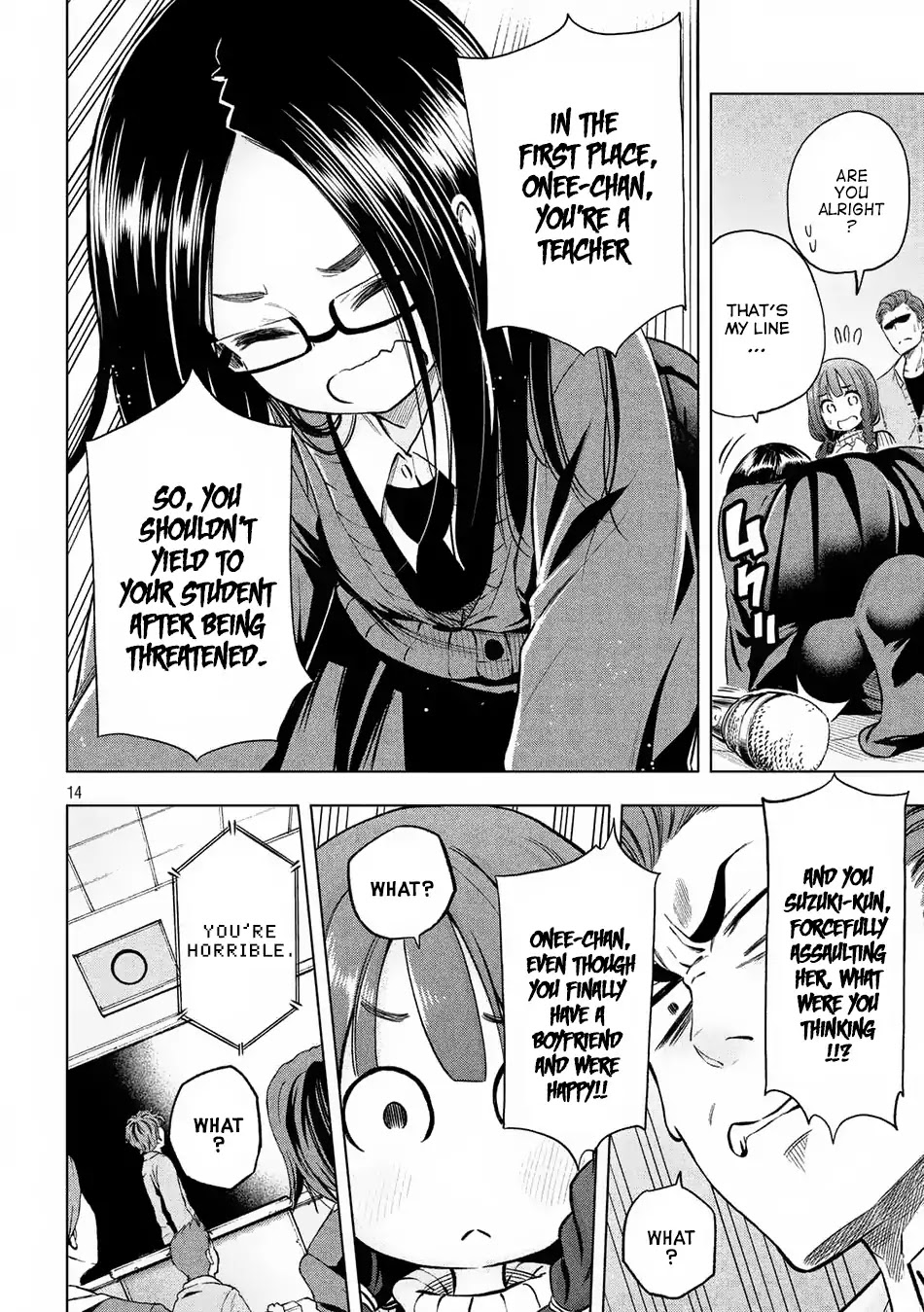 Why are you here Sensei!? Chapter 17 page 14 - Chapter 17: School-Wide Broadcast