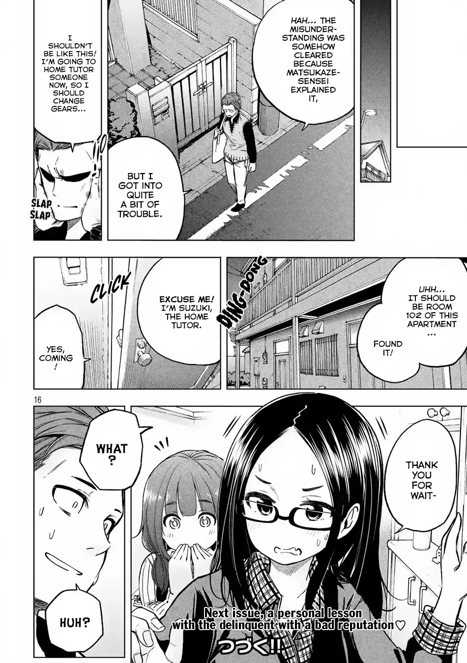 Why are you here Sensei!? Chapter 17 page 16 - Chapter 17: School-Wide Broadcast