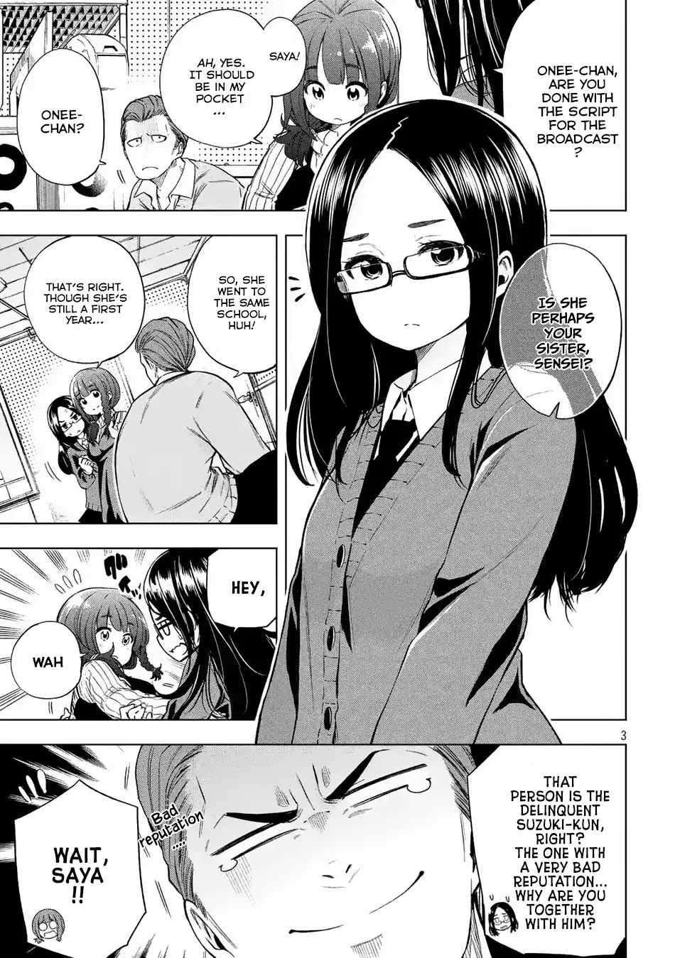 Why are you here Sensei!? Chapter 17 page 4 - Chapter 17: School-Wide Broadcast
