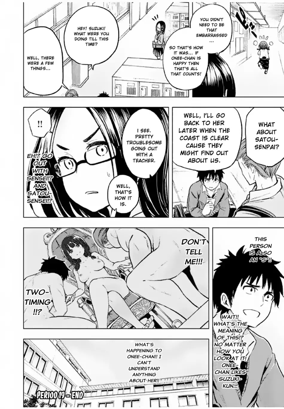 Why are you here Sensei!? Chapter 19 page 16 - Chapter 19: Period-Pincer Boobs