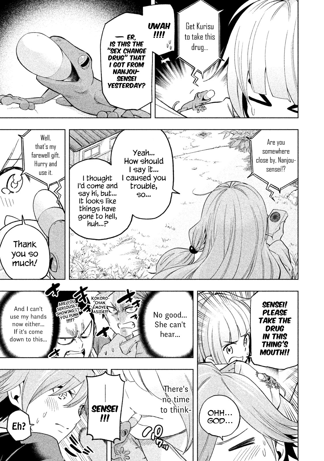Why are you here Sensei!? Chapter 77 page 11 - Chapter 77: I Can't Go (to the Toilet) With a Man!
