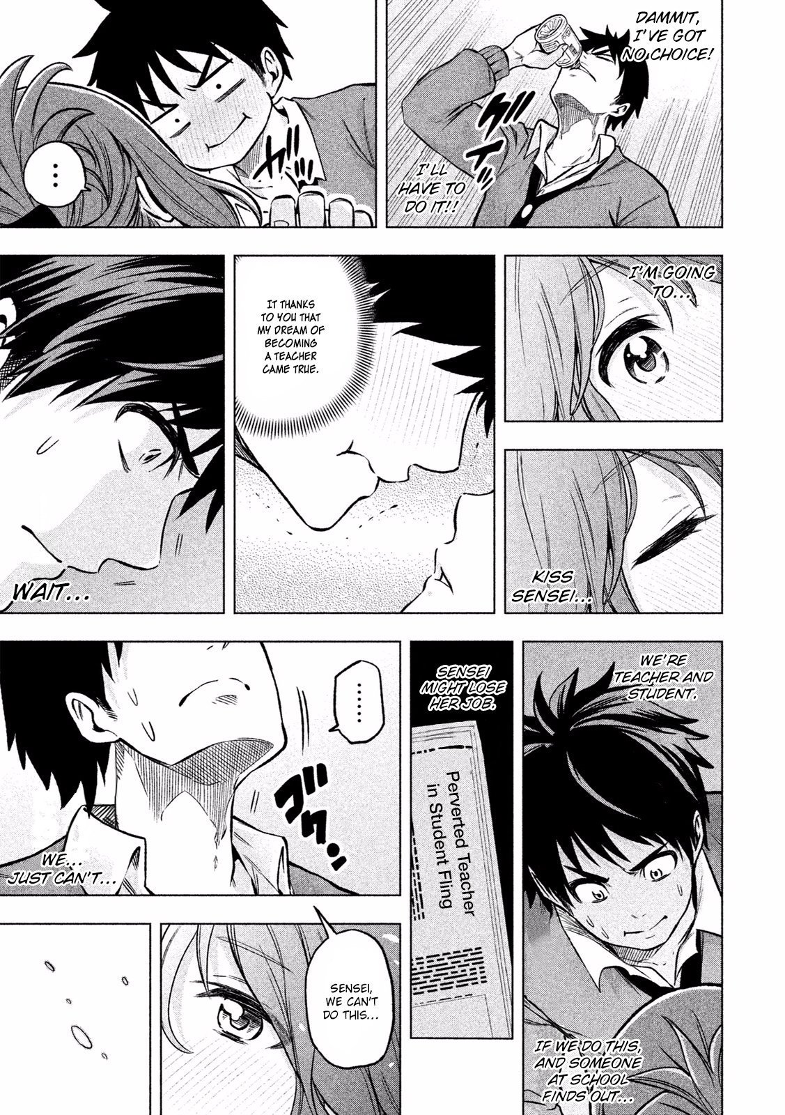 Why are you here Sensei!? Chapter 8 page 12 - Chapter 8: 8th Period - Drunk on Love