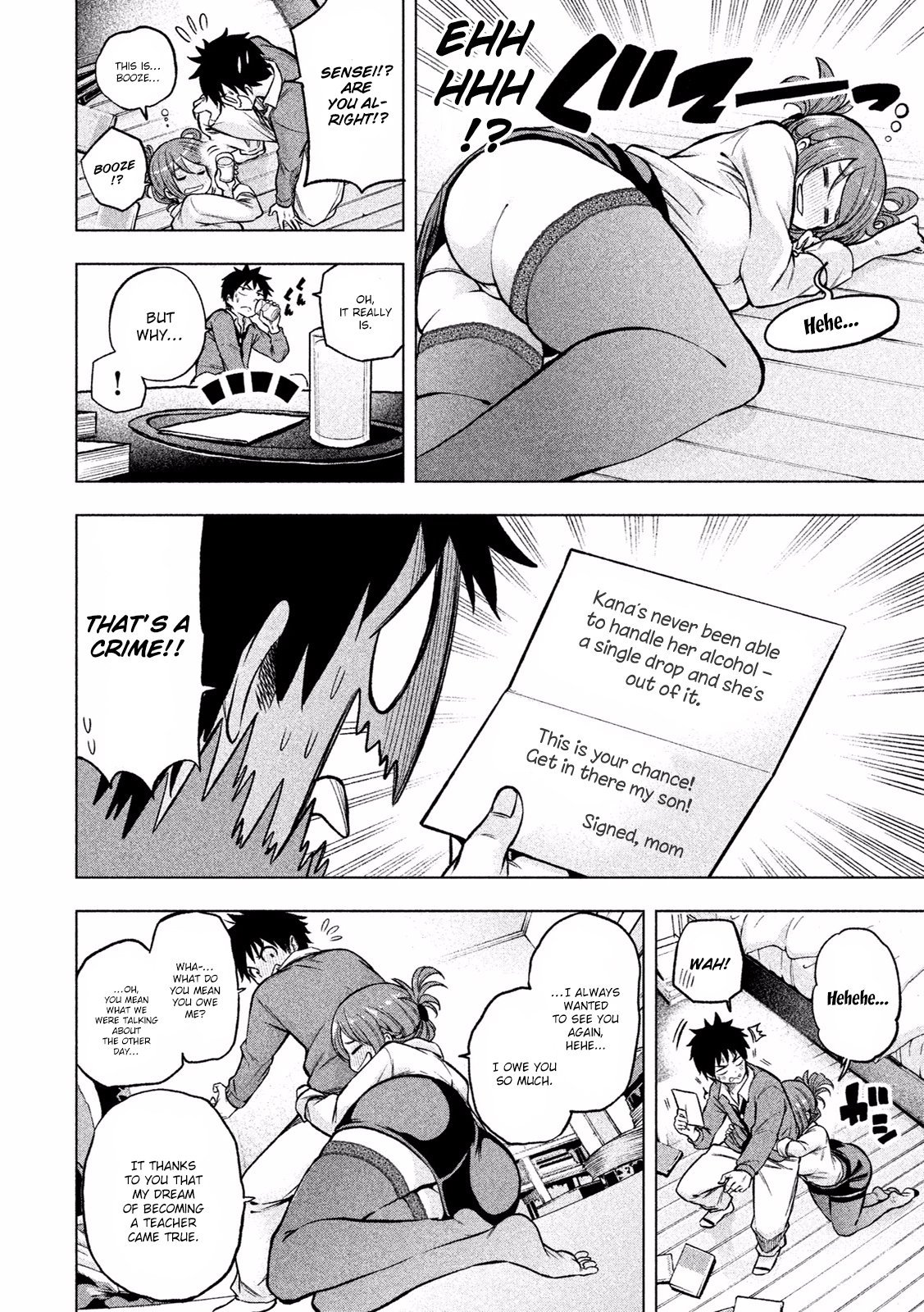 Why are you here Sensei!? Chapter 8 page 7 - Chapter 8: 8th Period - Drunk on Love