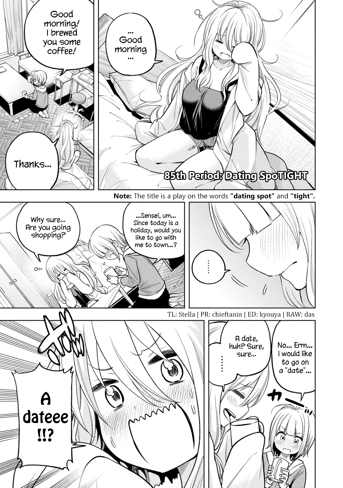 Why are you here Sensei!? Chapter 85 page 1 - Chapter 85: Dating SpoTIGHT