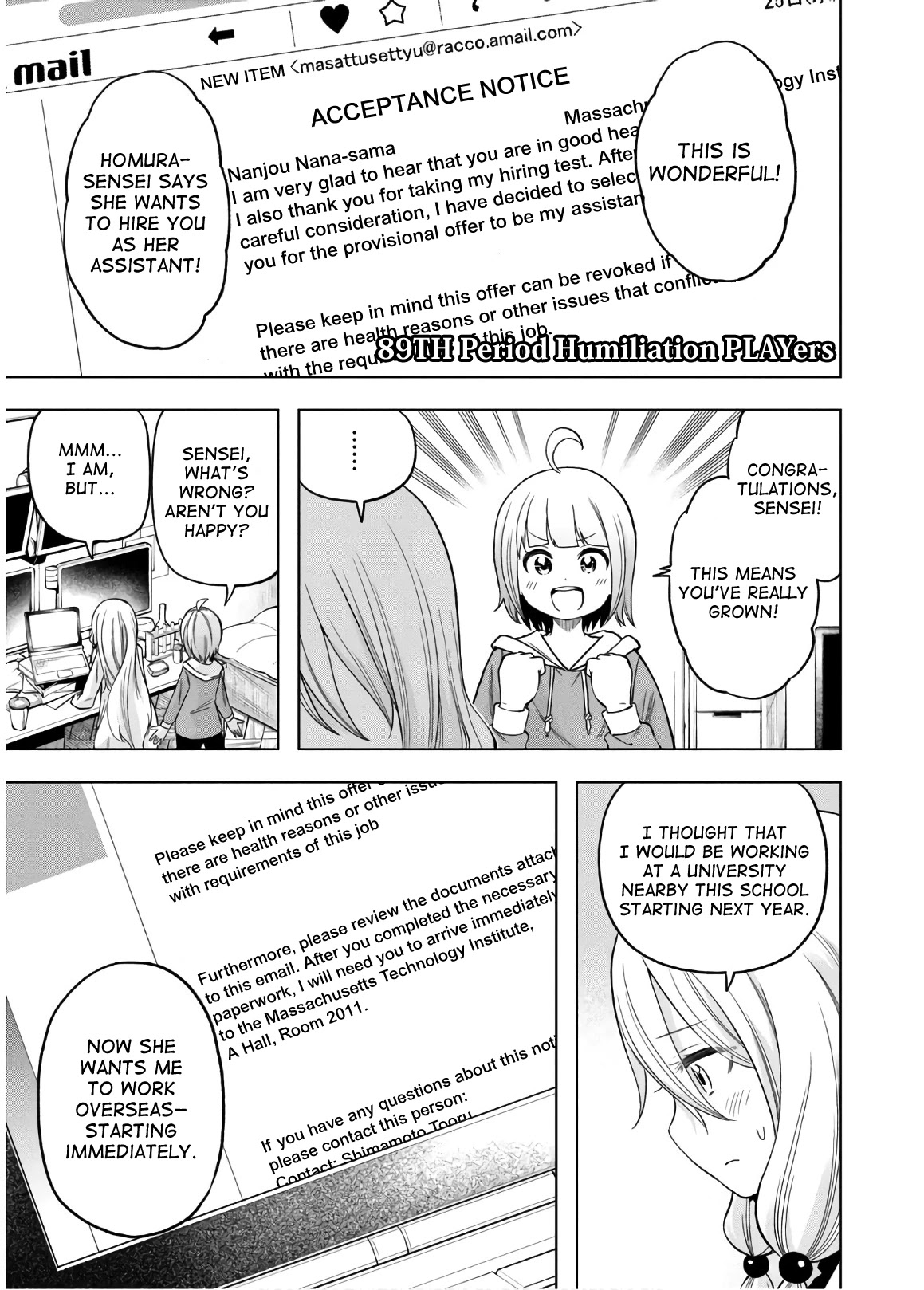 Why are you here Sensei!? Chapter 89 page 1 - Chapter 89: Humiliation PLAYers
