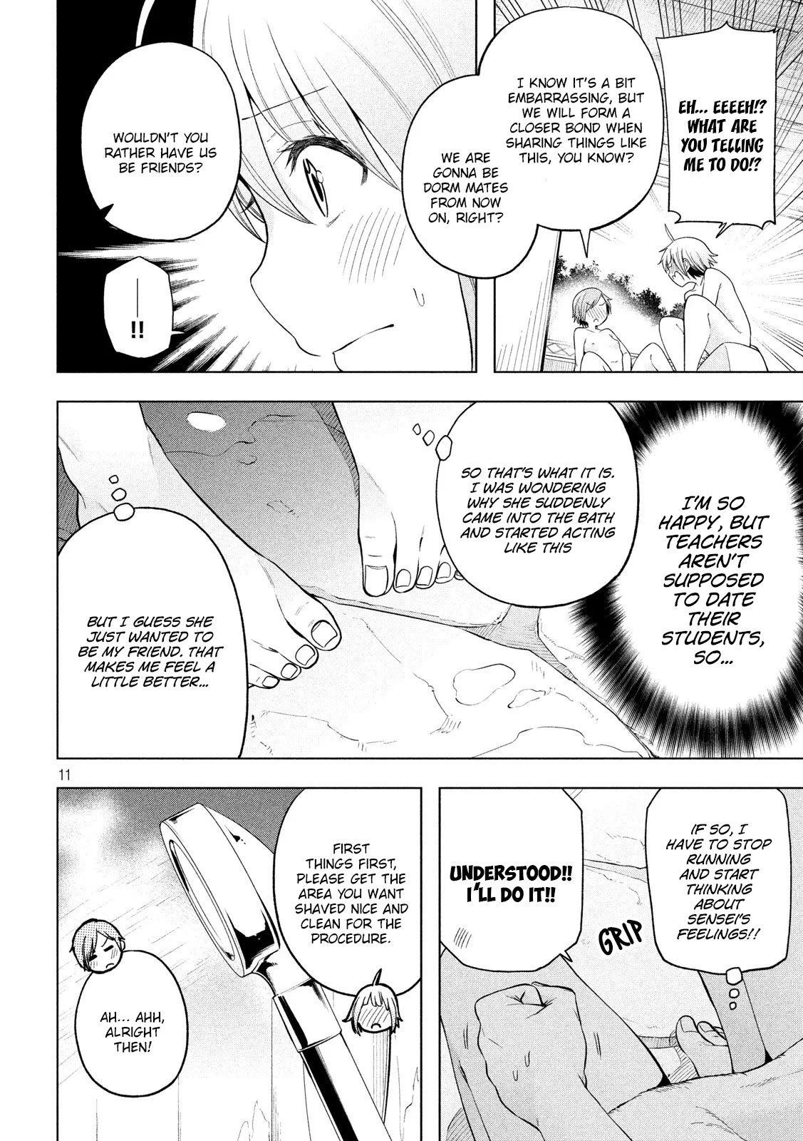 Why are you here Sensei!? Chapter 91 page 12 - Chapter 91: Ku. Ri. Su
