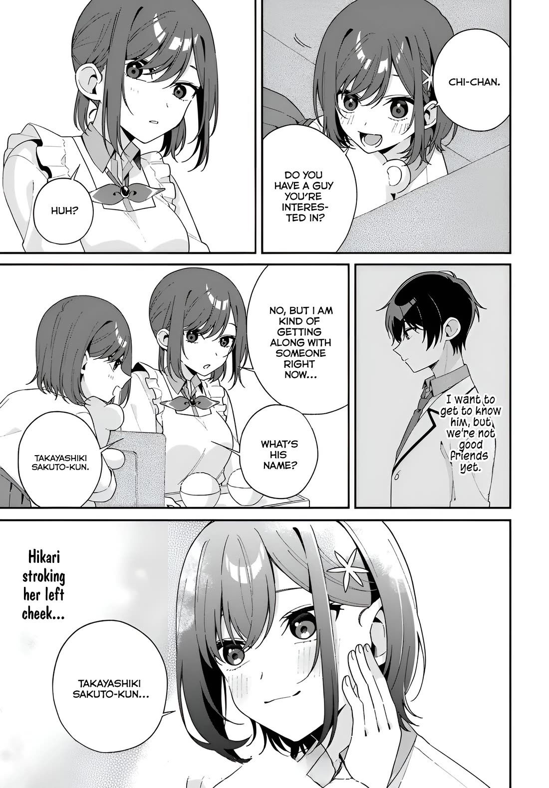 Why Don't You Make the Twins Your "Girlfriend" Together? Chapter 1.5 page 5 - Chapter 1.5: Twin Talk Episode 1: And Their Crushes are…?