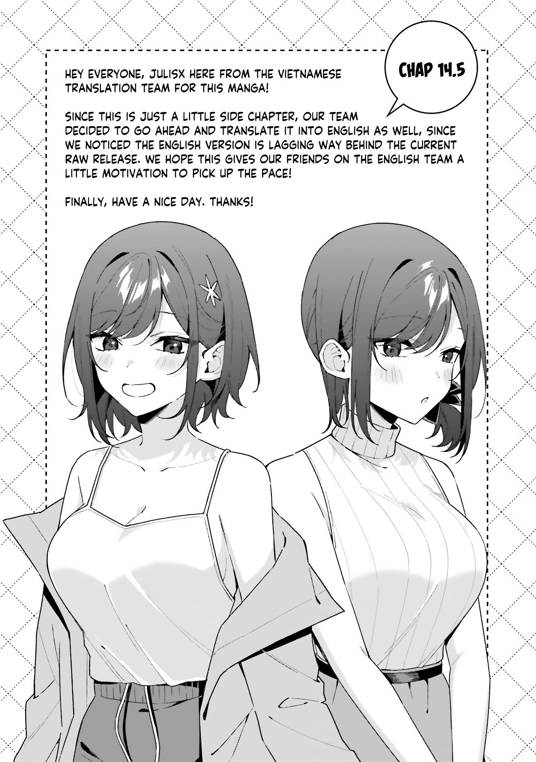 Why Don't You Make the Twins Your "Girlfriend" Together? Chapter 14.5 page 6 - Chapter 14.5: Twin talk (5): For summer...?