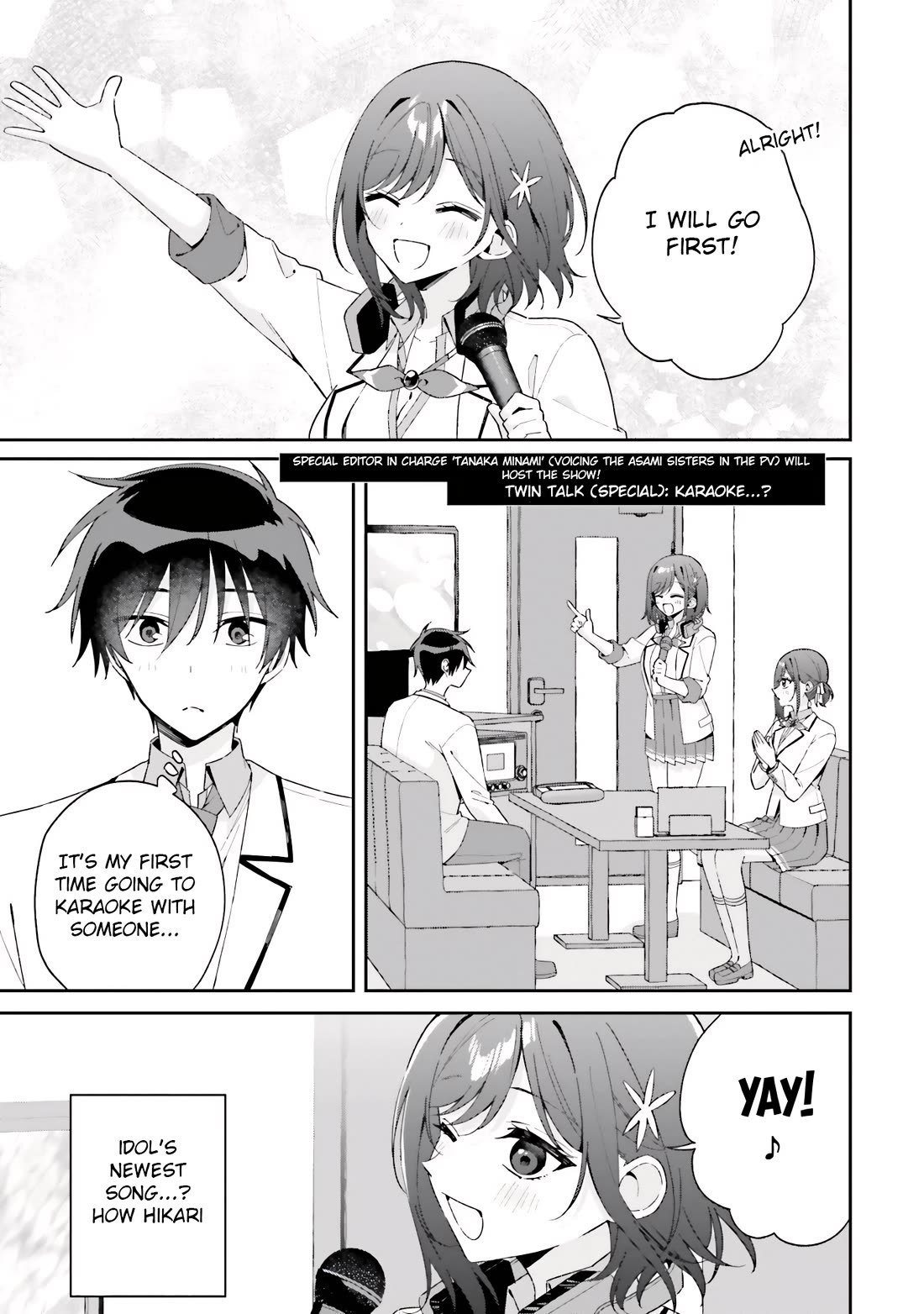 Why Don't You Make the Twins Your "Girlfriend" Together? Chapter 8.5 page 7 - Chapter 8.5: Twin talk (4): From tomorrow on...
