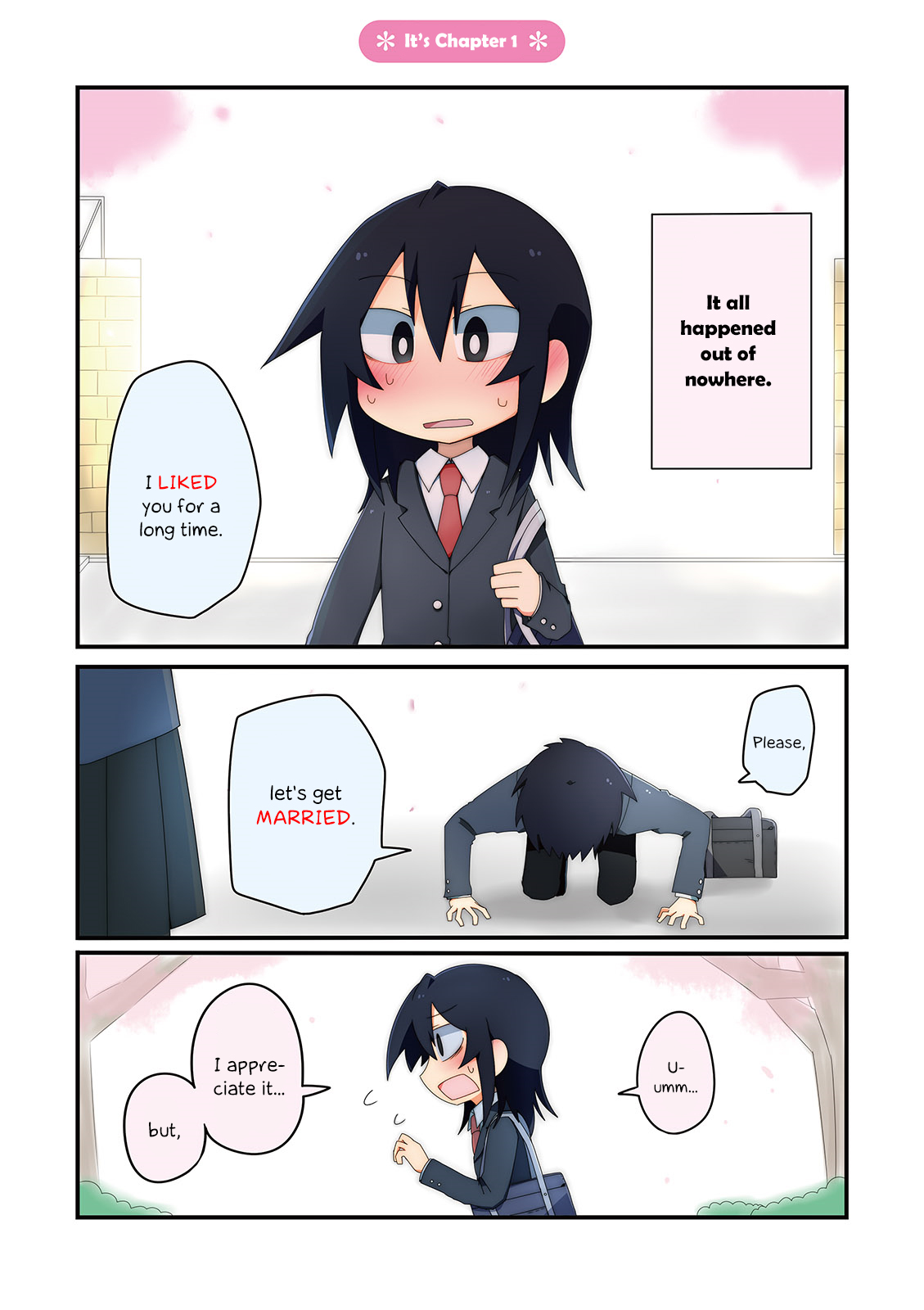 Why Naitou Chapter 1 page 4 - Chapter 1 : It's chapter 1
