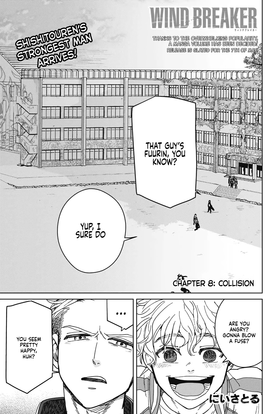 Wind Breaker (NII Satoru) Chapter 8 page 1 - Chapter 8: Collision