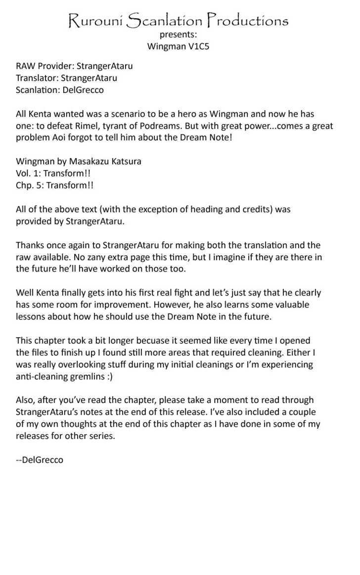 Wingman Chapter 5 page 1 - Chapter 5 : Chrome Labor
