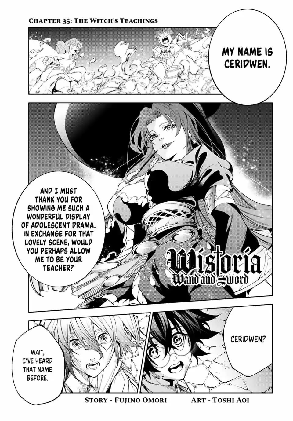 Wistoria's Wand and Sword Chapter 35 page 1 - Chapter 35: The Witch's Teachings