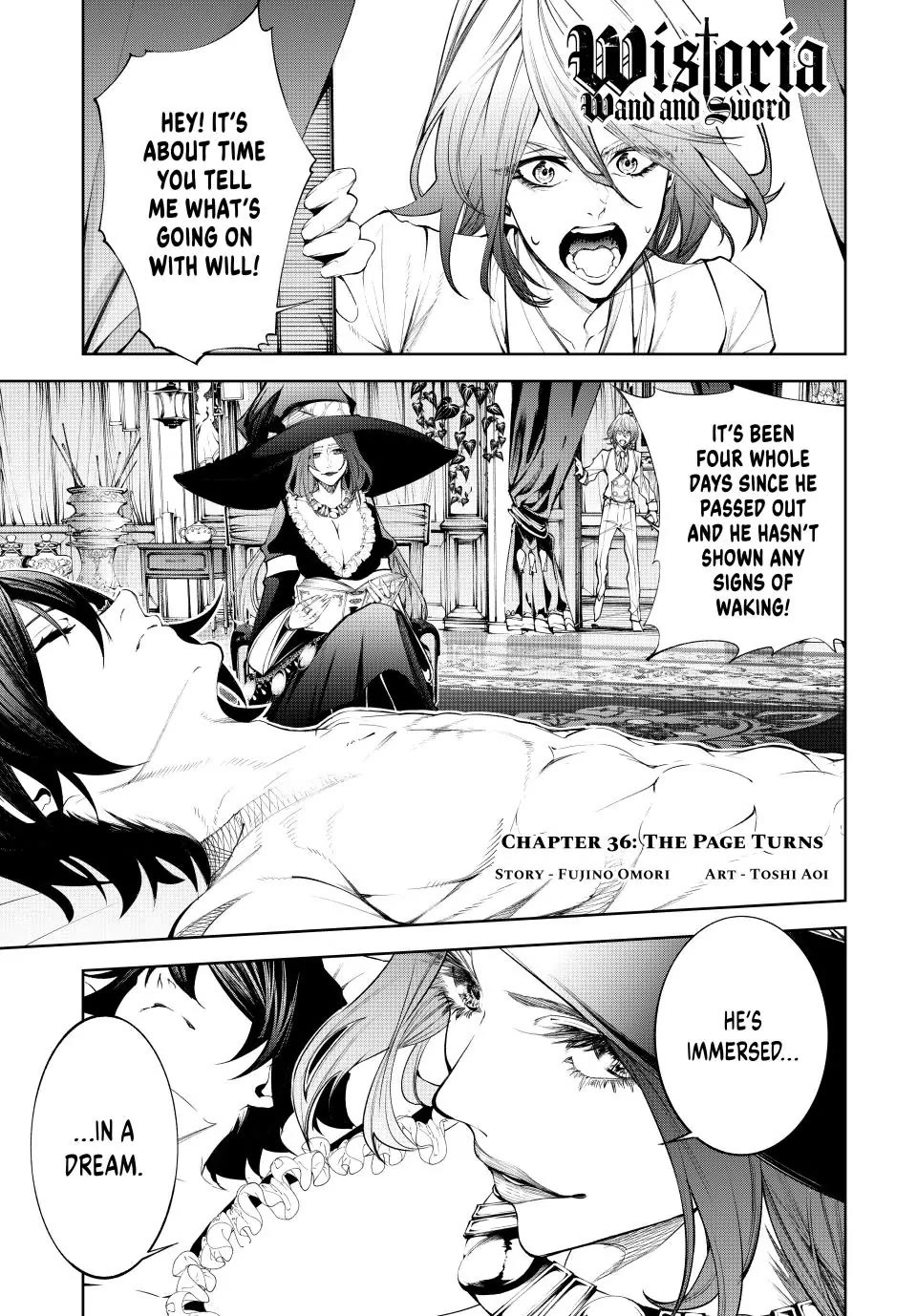 Wistoria's Wand and Sword Chapter 36 page 1 - Chapter 36: The Page Turns