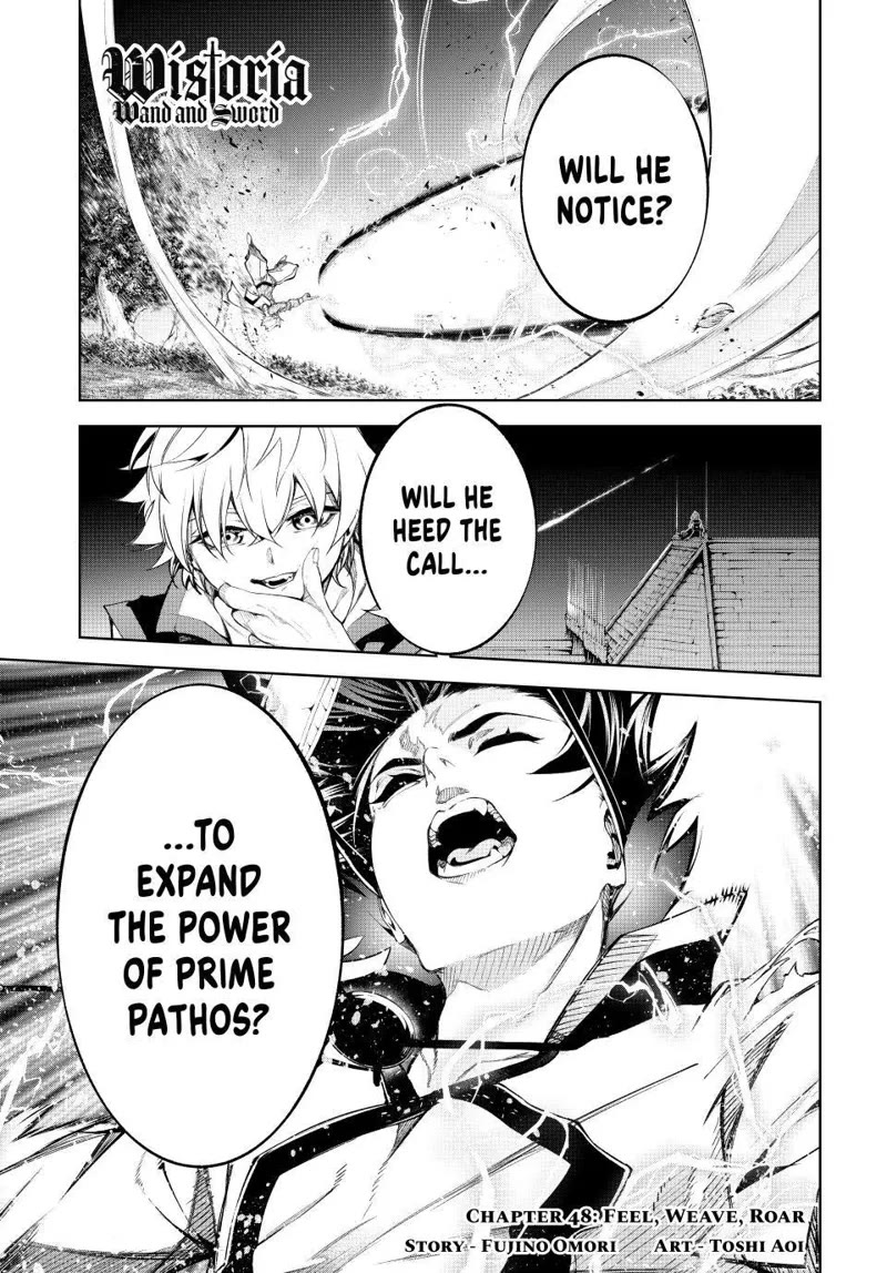 Wistoria's Wand and Sword Chapter 48 page 1 - Chapter 48: Feel, Weave, Roar.