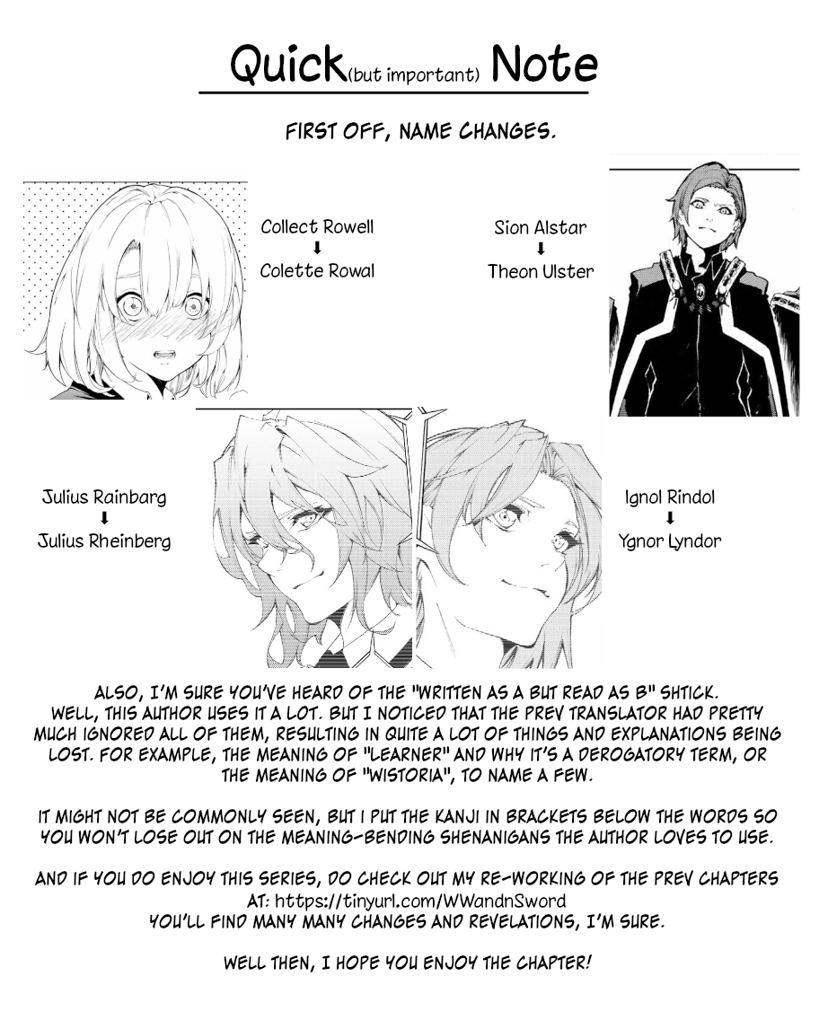 Wistoria's Wand and Sword Chapter 6 page 1 - Chapter 6: Fire the Starting Gun