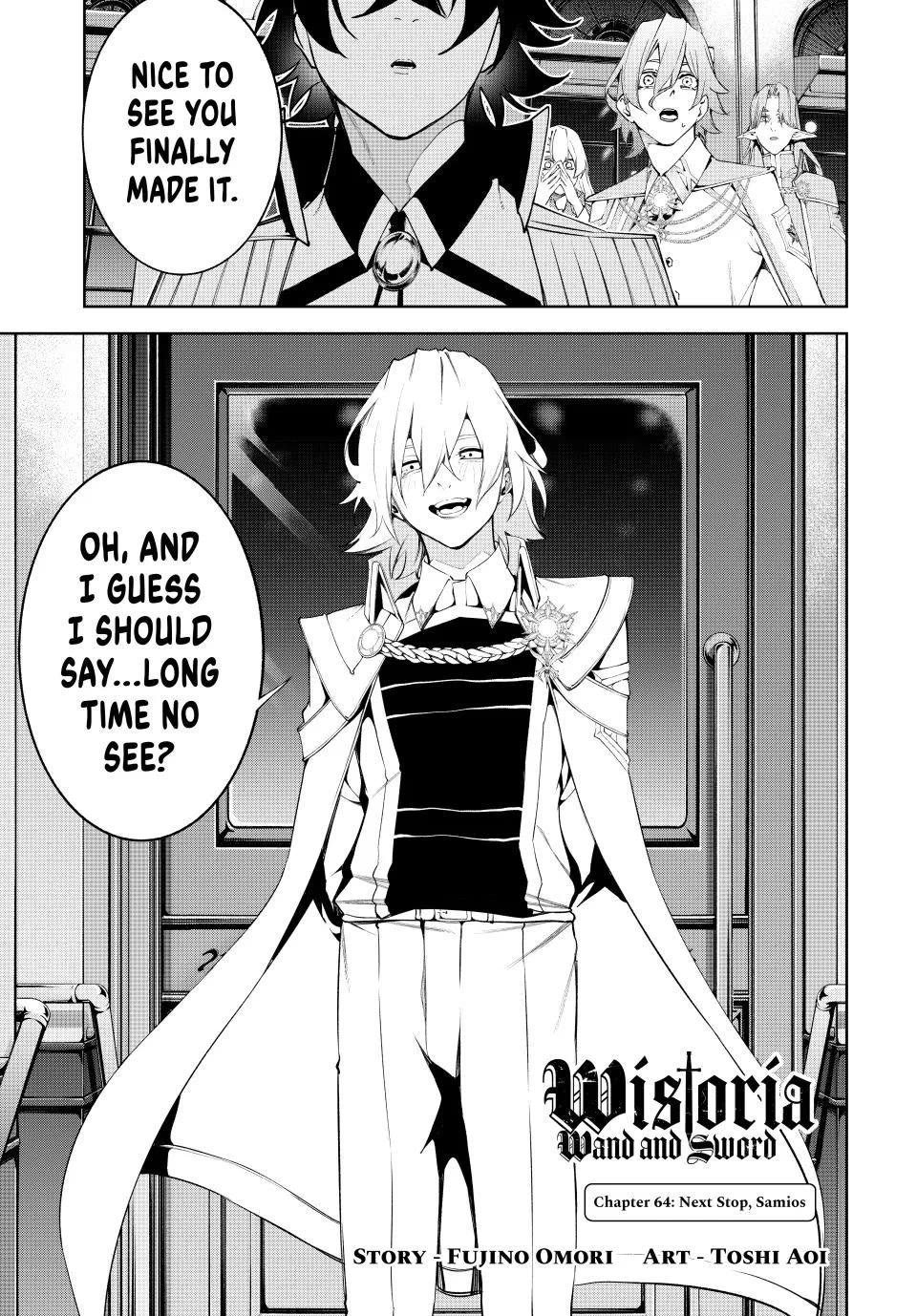 Wistoria's Wand and Sword Chapter 64 page 1 - Chapter 64: Next Stop, Samios