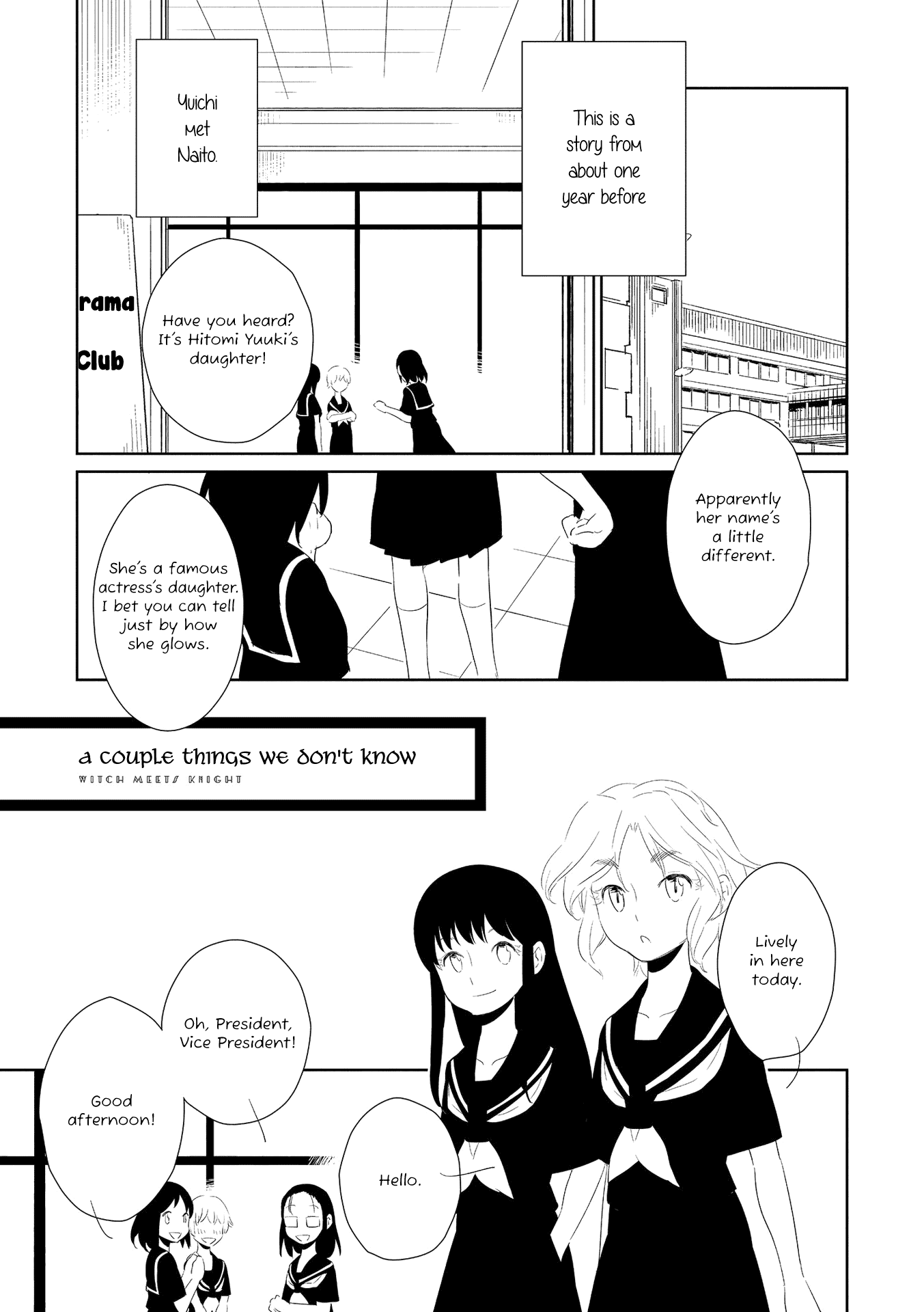 Witch Meets Knight Chapter 13 page 1 - Chapter 13: A Couple Things We Don't Know