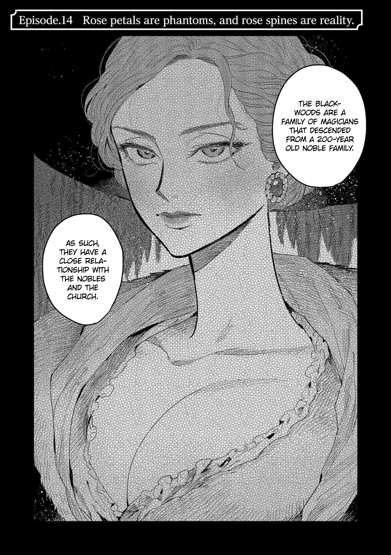 Witch of Thistle Castle Chapter 14 page 1 - Chapter 14: Rose Petals Are Phantoms, and Rose Spines Are Reality