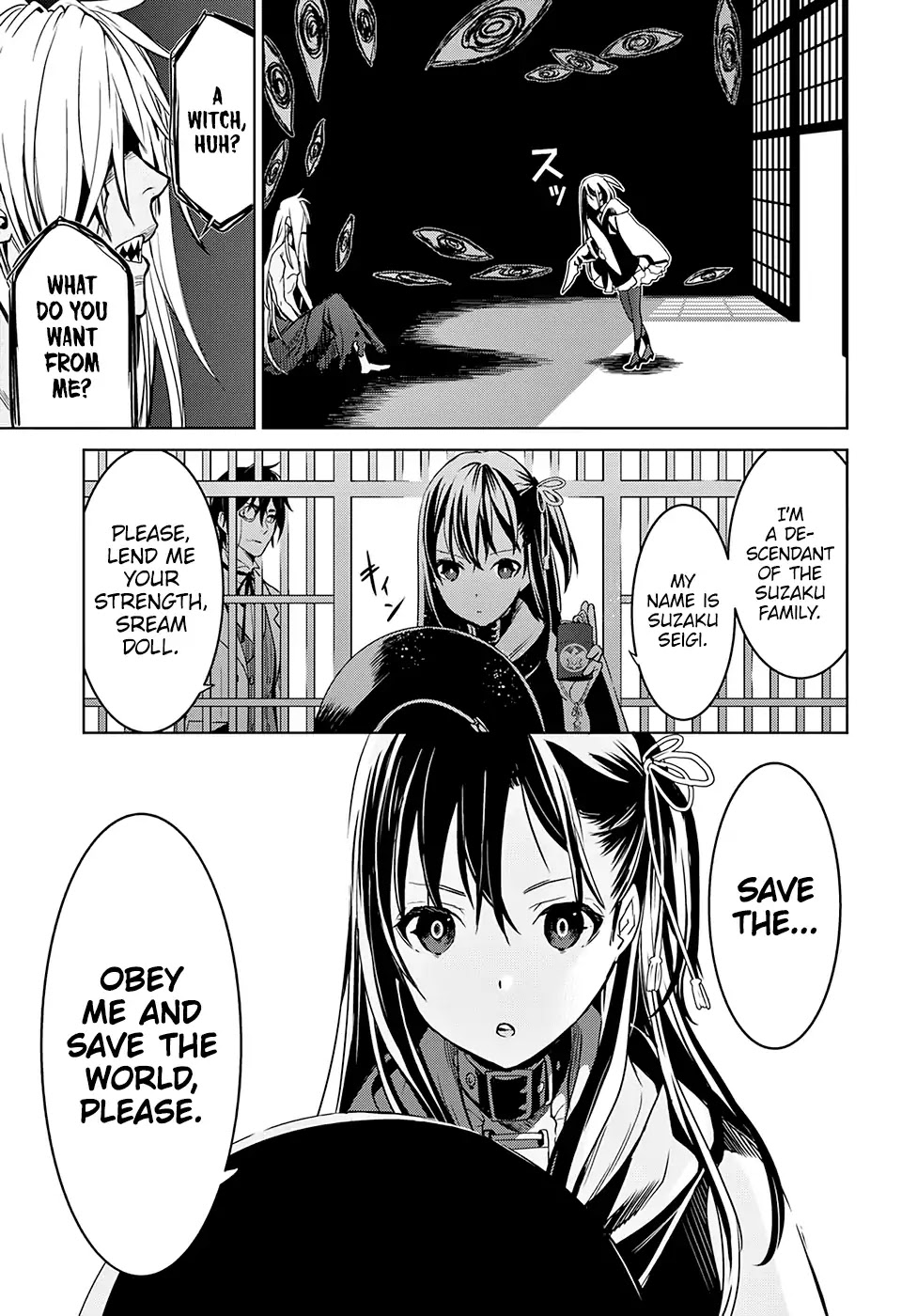 Witch Order Chapter 1 page 13 - Chapter 1: Suzakuin Seigi's Justice