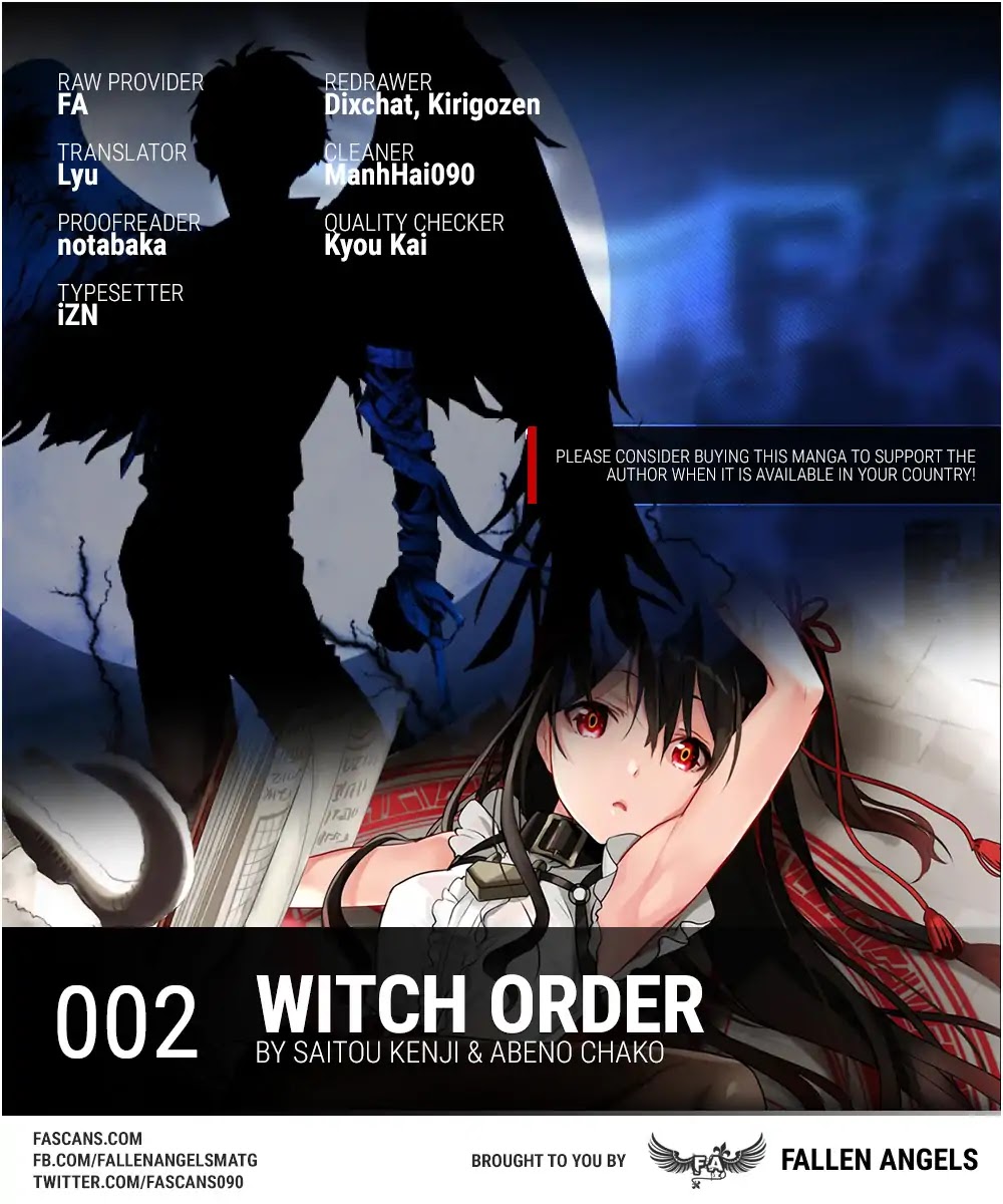 Witch Order Chapter 2 page 1 - Chapter 2: Suzakuin’s Nightmare