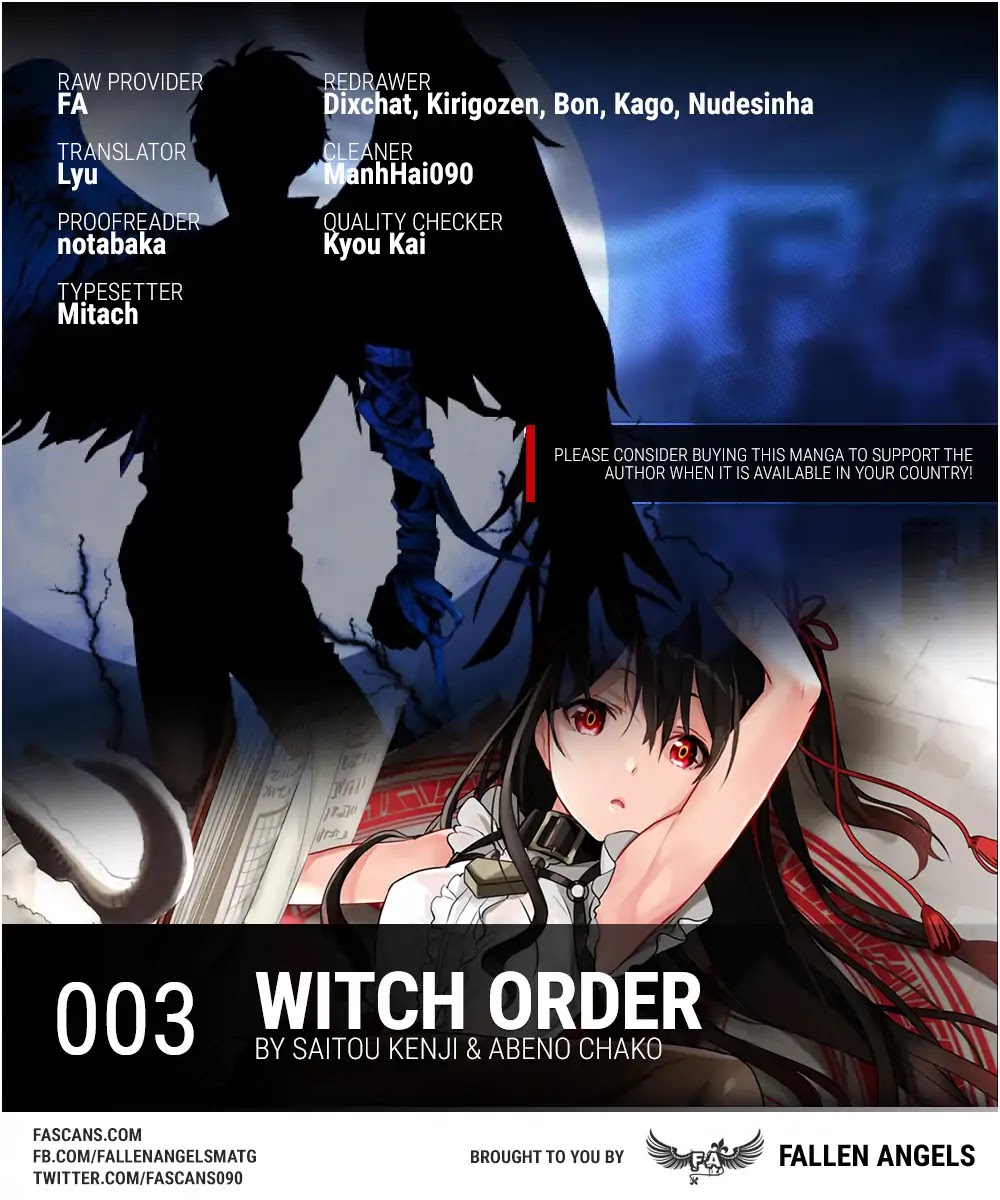 Witch Order Chapter 3 page 1 - Chapter 3: Suzakuin Seigi and the Holy Mother