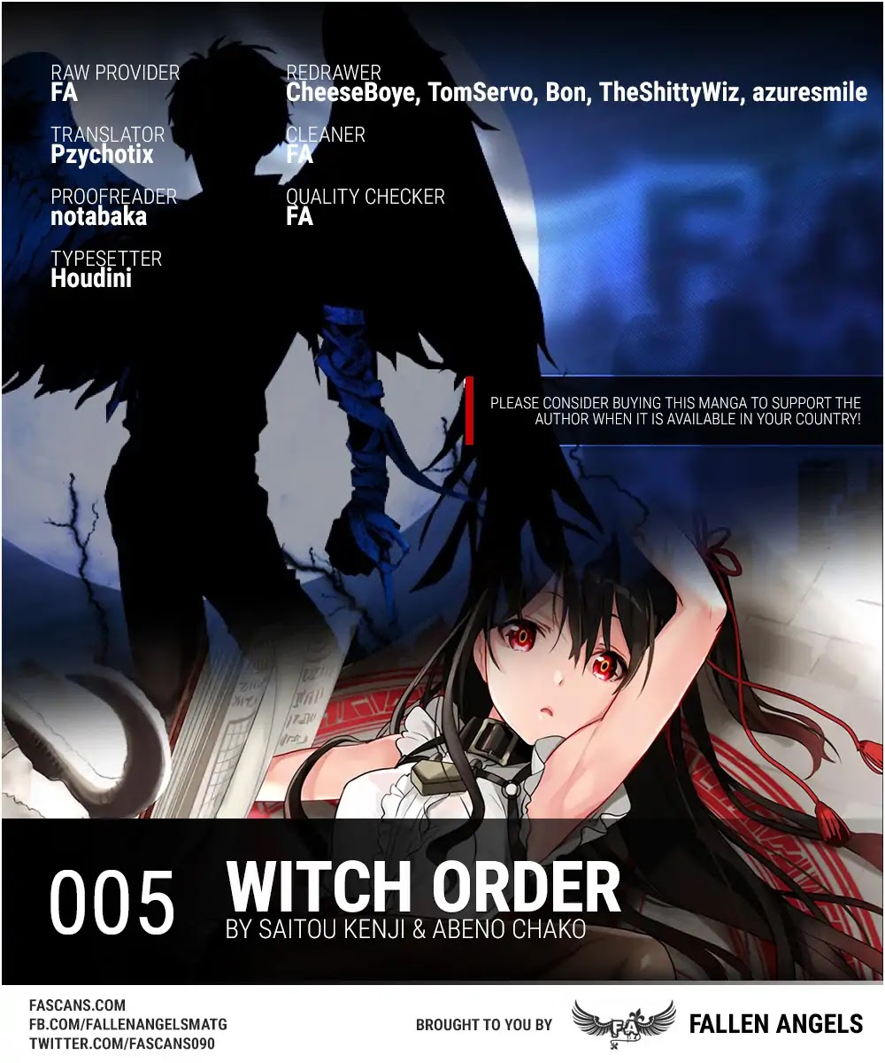 Witch Order Chapter 5 page 1 - Chapter 5: Seiryuuin Mirai’s Autarlou