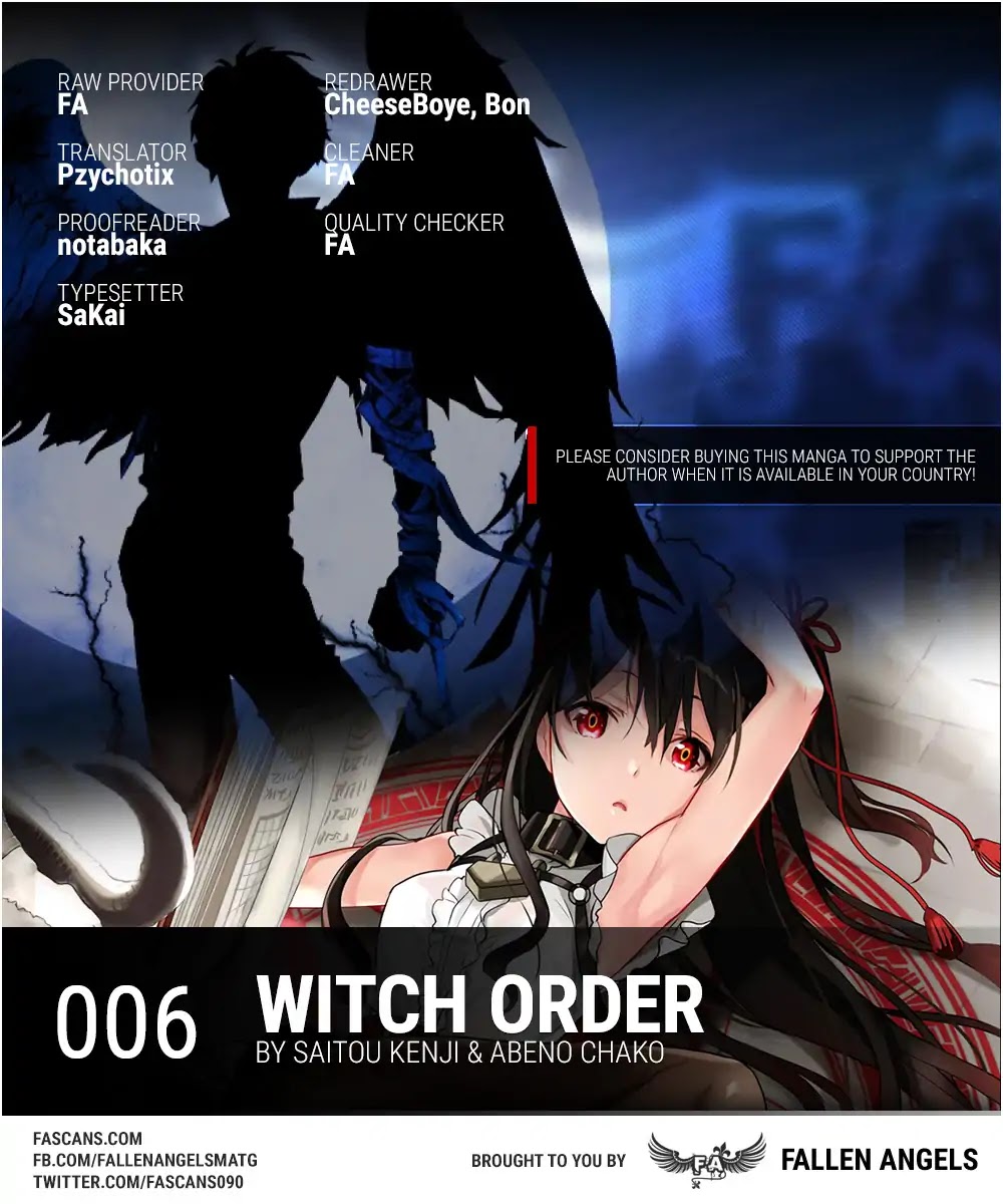 Witch Order Chapter 6 page 1 - Chapter 6: Suzakuin Seigi’s Awareness