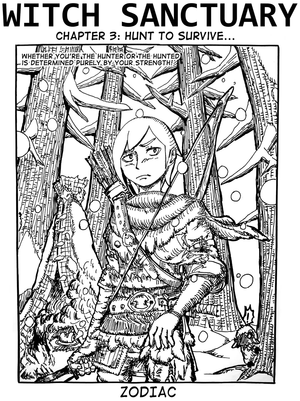 Witch Sanctuary Chapter 3 page 1 - Chapter 3: Hunt to survive