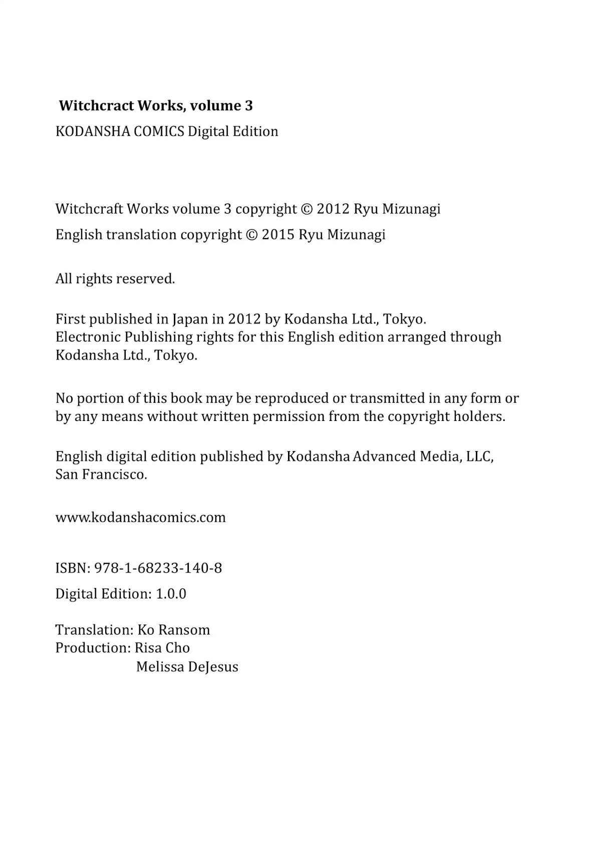 Witchcraft Works Chapter 12.5 page 17 - Vol.3 Extras