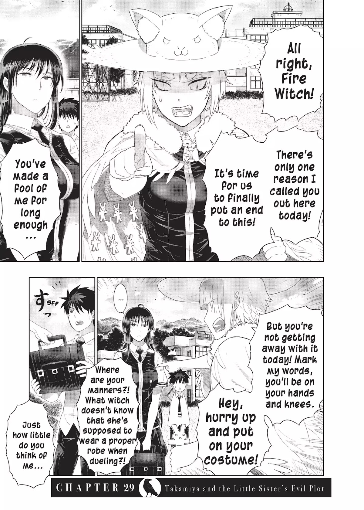 Witchcraft Works Chapter 29 page 1 - Chapter 29: Takamiya and the Little Sister's Evil Plot