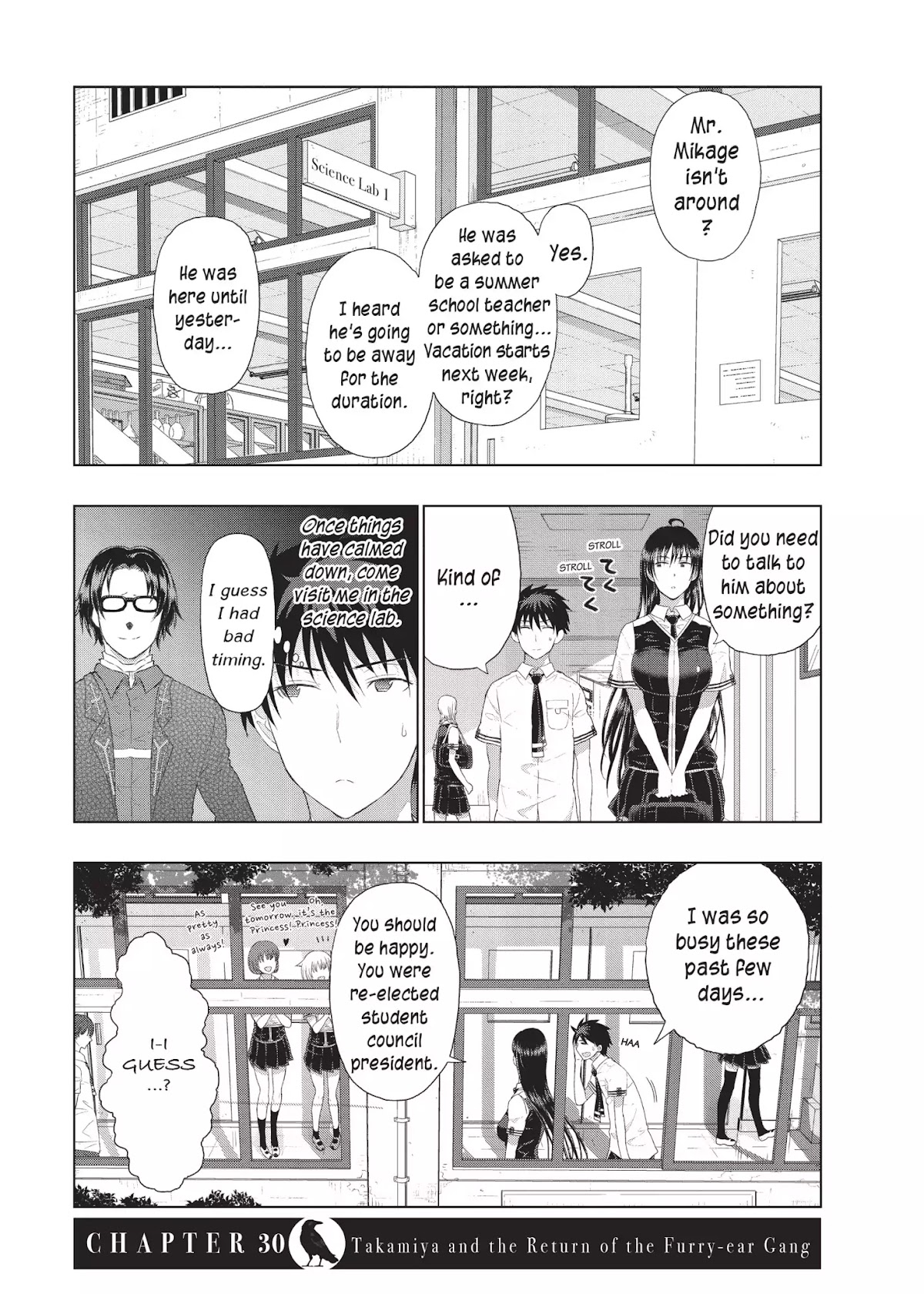 Witchcraft Works Chapter 30 page 1 - Chapter 30: Takamiya and the Return of the Furry-ear Gang